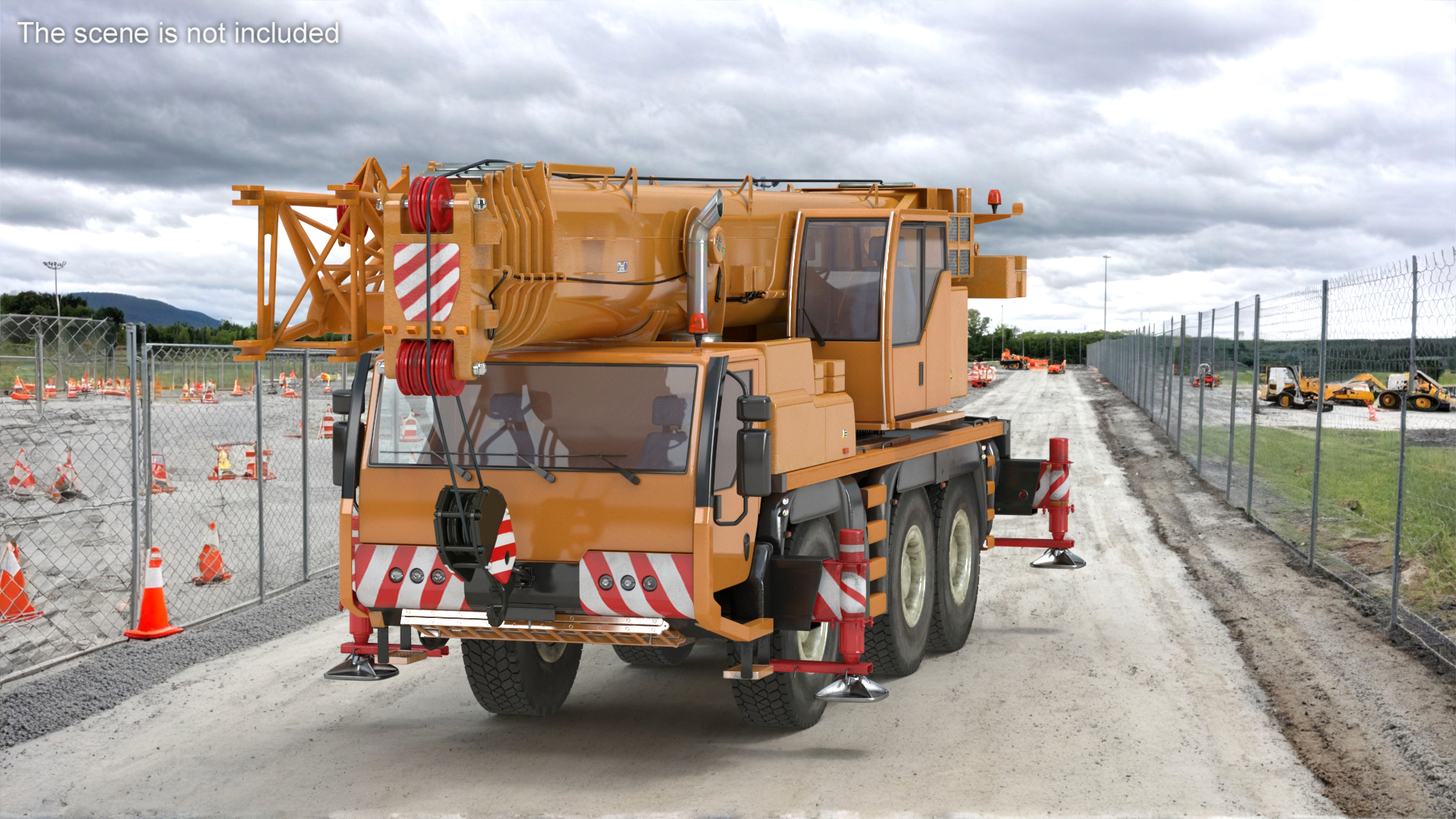 Mobile Telescopic Crane Truck 3D model