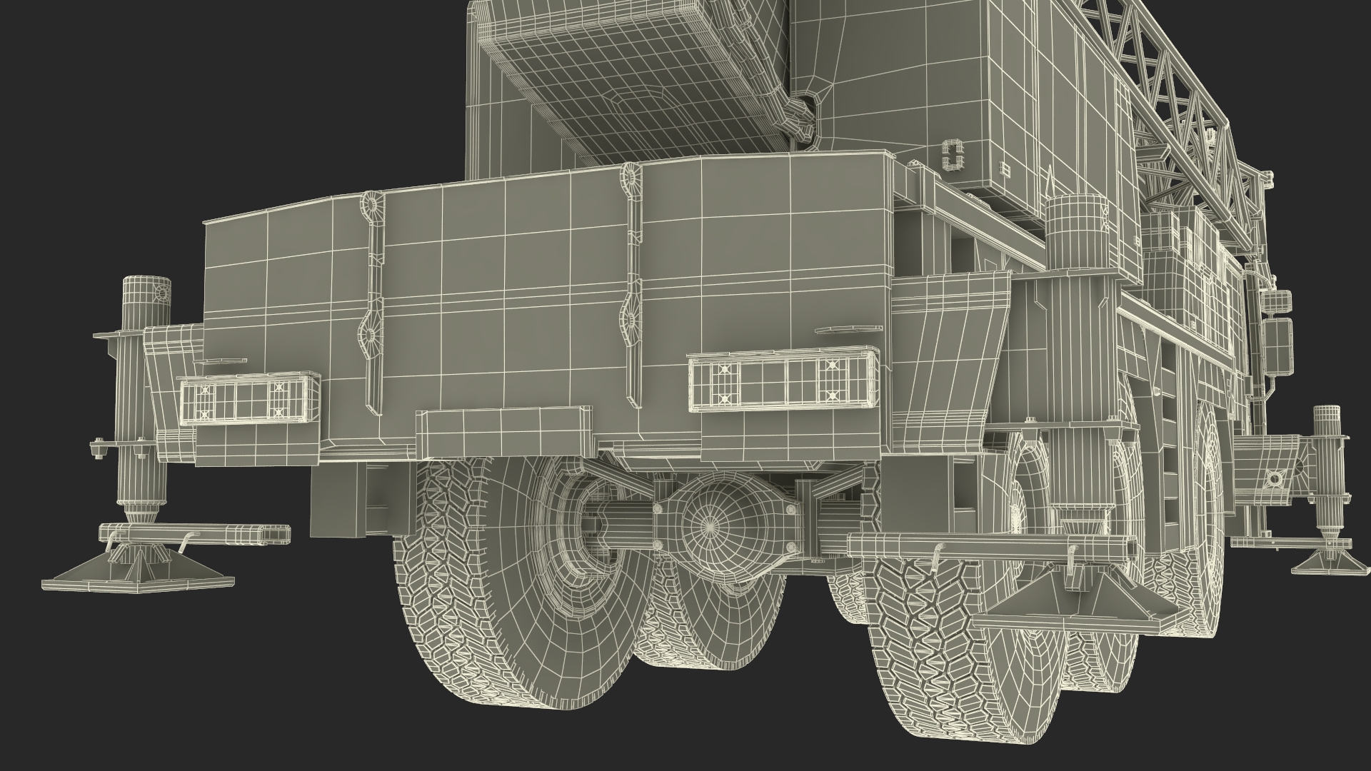 Mobile Telescopic Crane Truck 3D model
