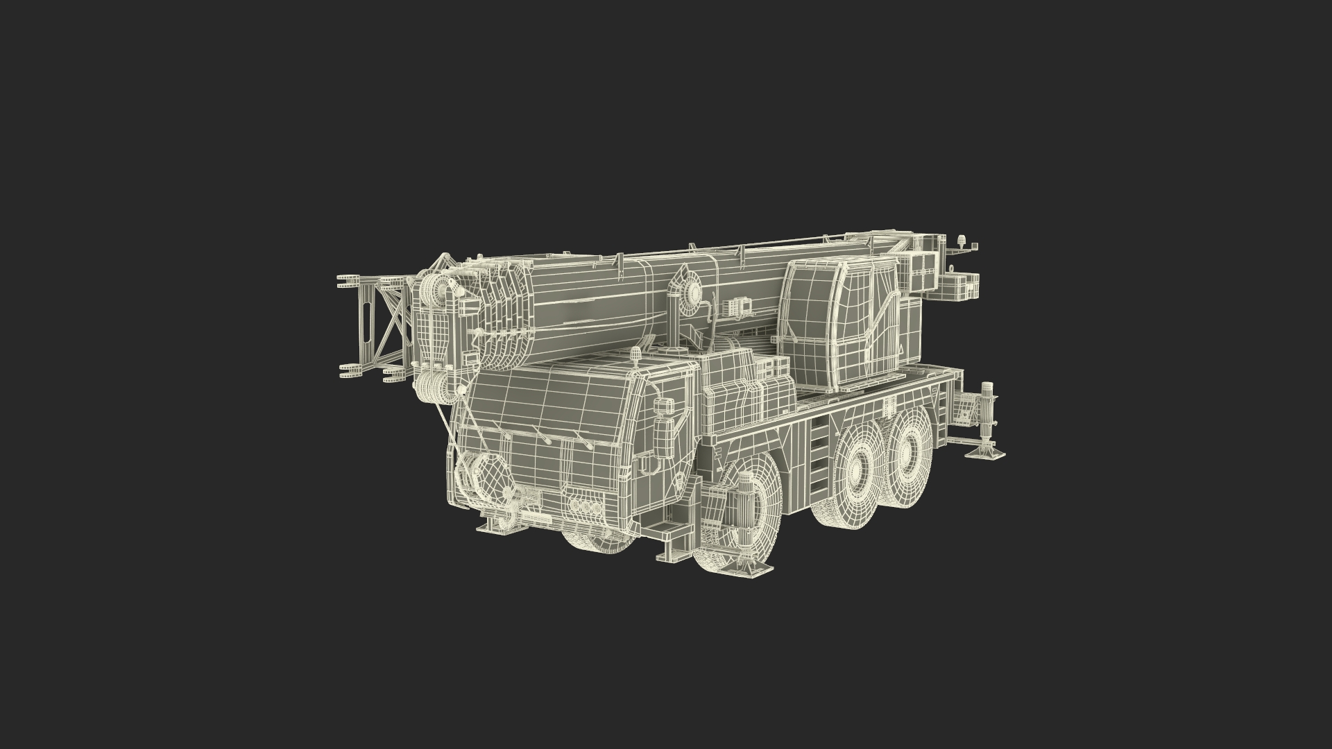 Mobile Telescopic Crane Truck 3D model