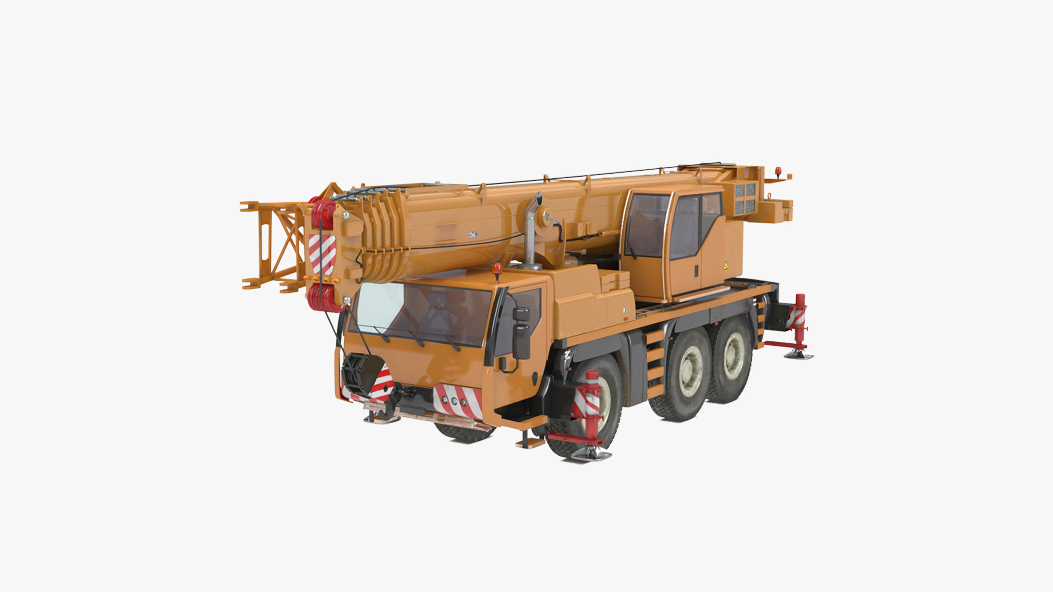 Mobile Telescopic Crane Truck 3D model