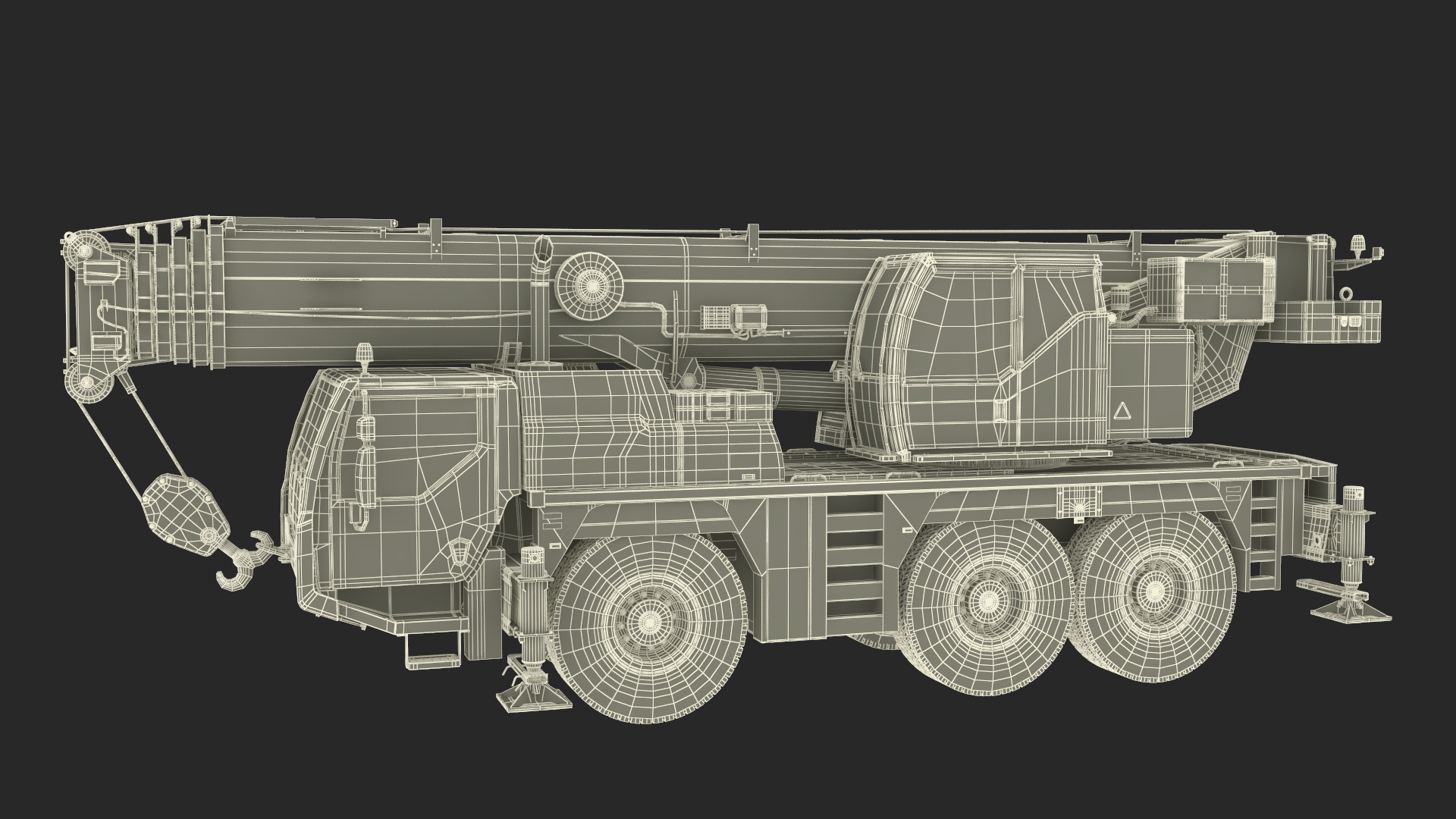 Mobile Telescopic Crane Truck 3D model