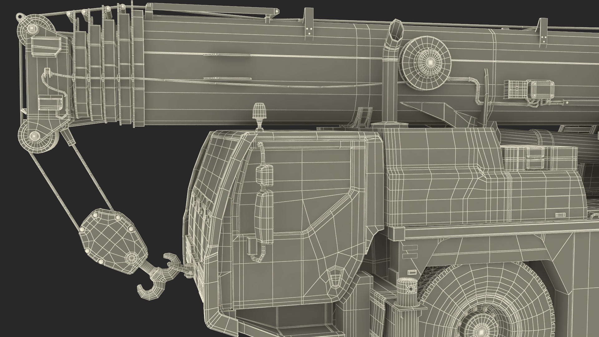 Mobile Telescopic Crane Truck 3D model
