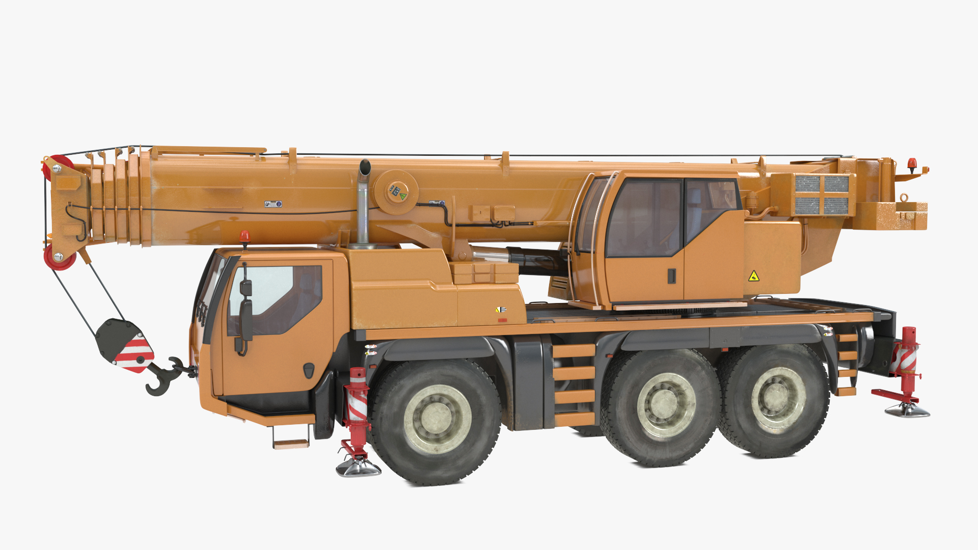 Mobile Telescopic Crane Truck 3D model