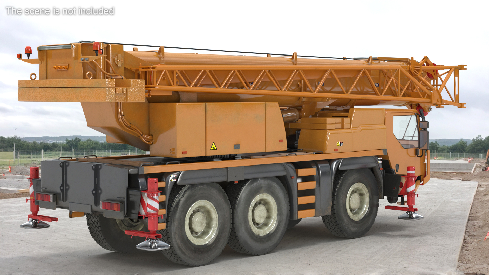 Mobile Telescopic Crane Truck 3D model