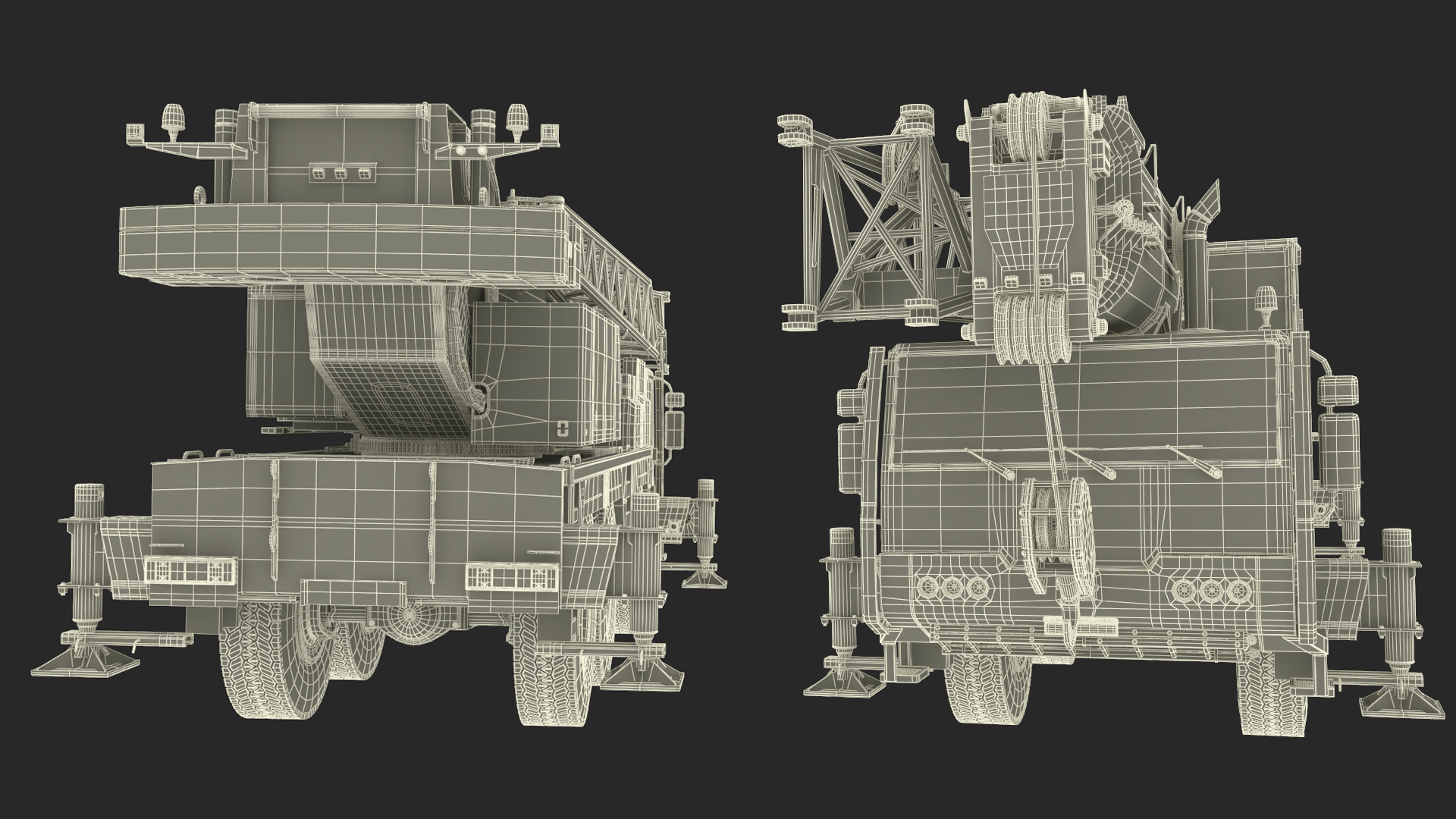Mobile Telescopic Crane Truck 3D model