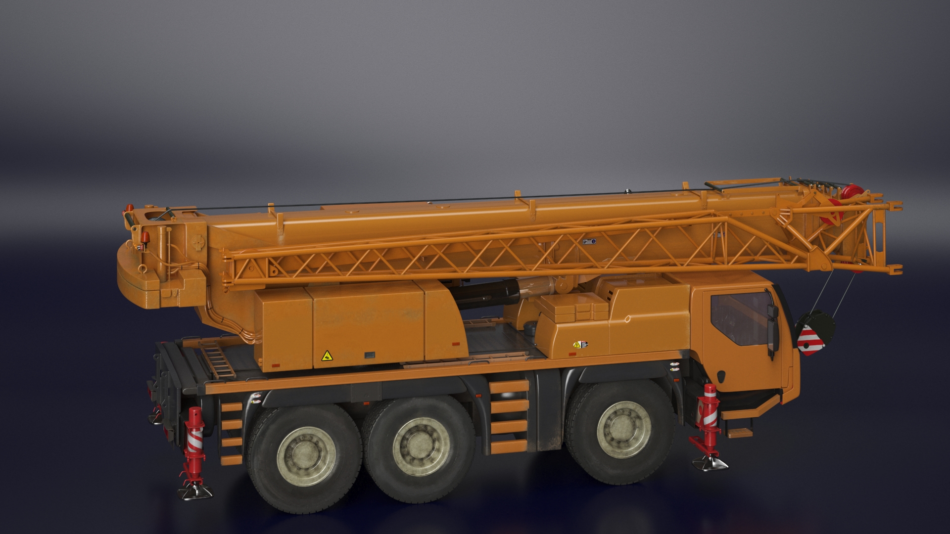 Mobile Telescopic Crane Truck 3D model