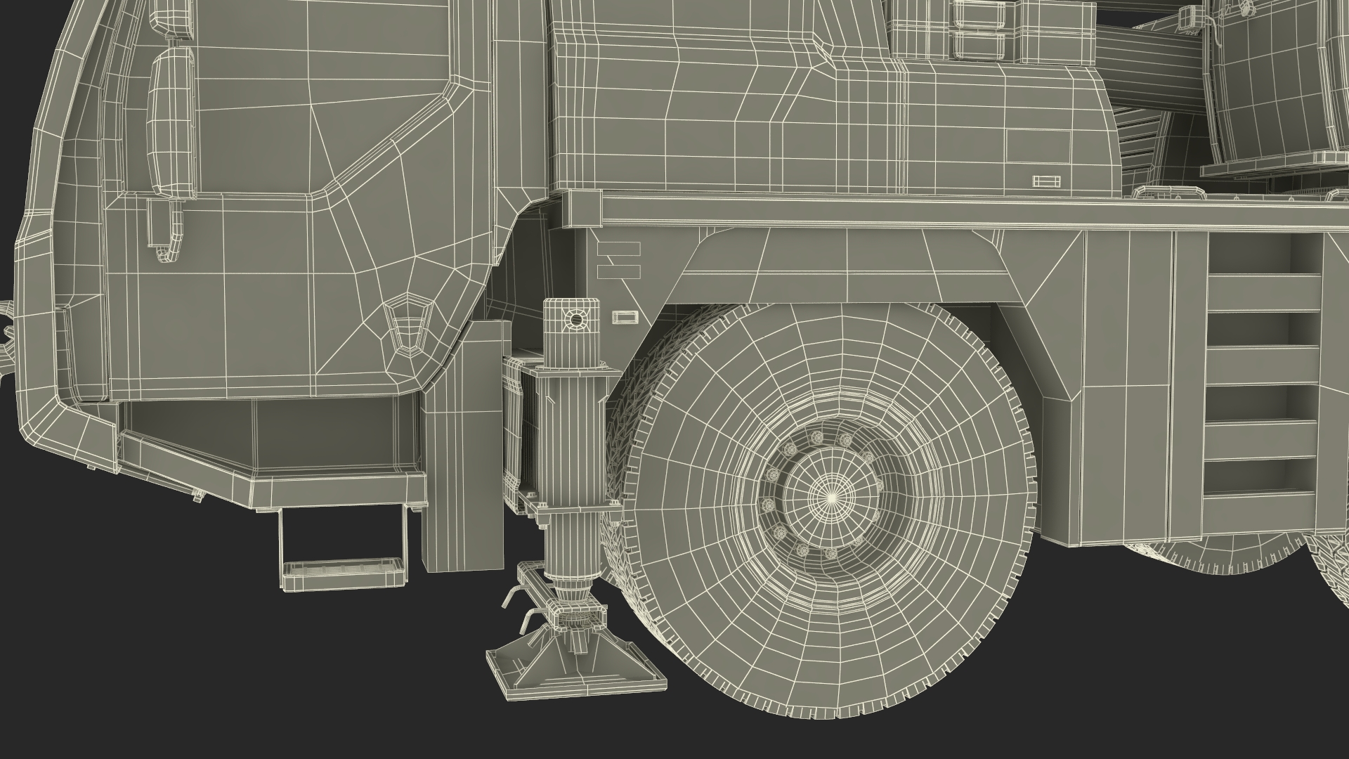 Mobile Telescopic Crane Truck 3D model