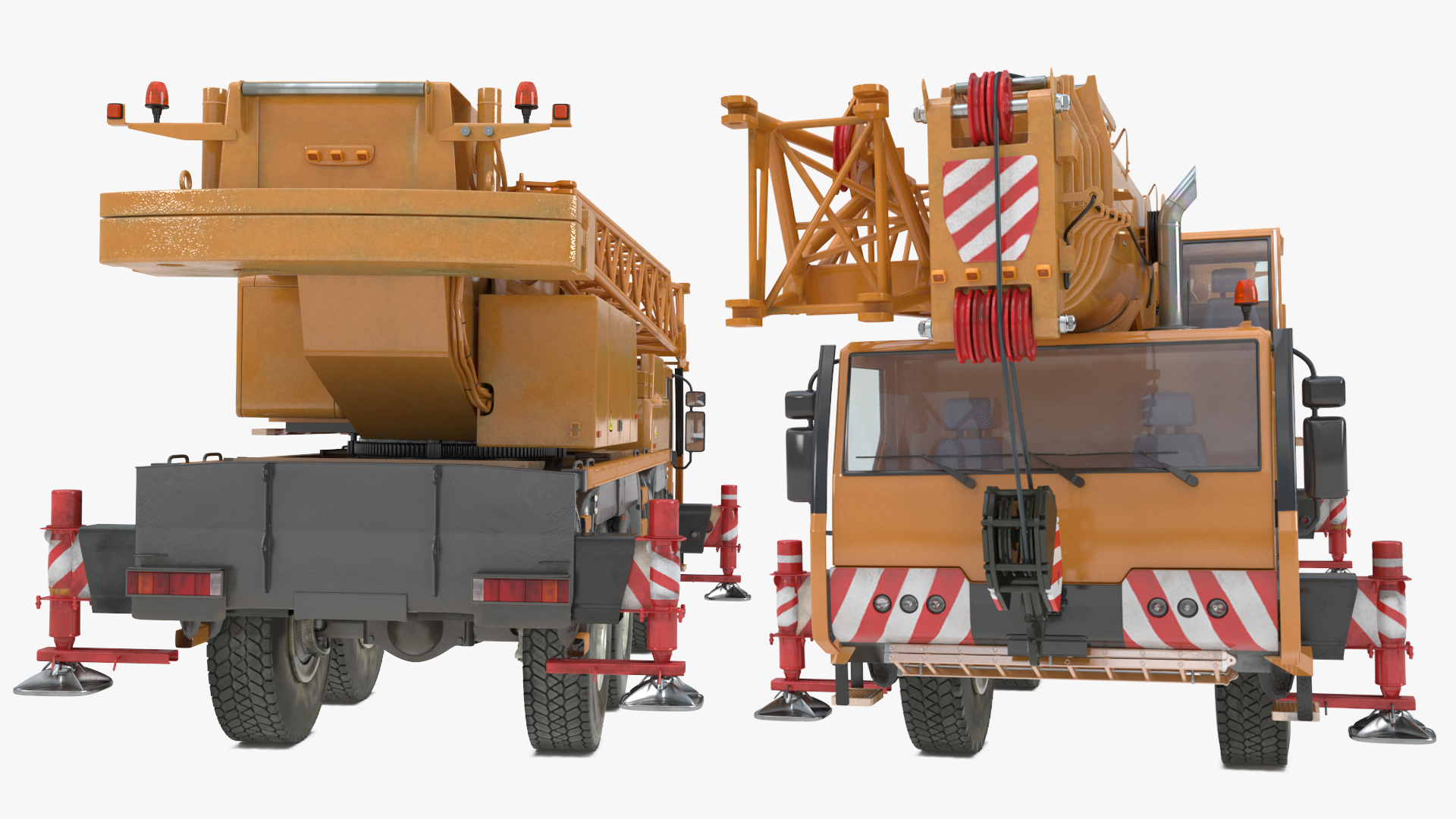 Mobile Telescopic Crane Truck 3D model