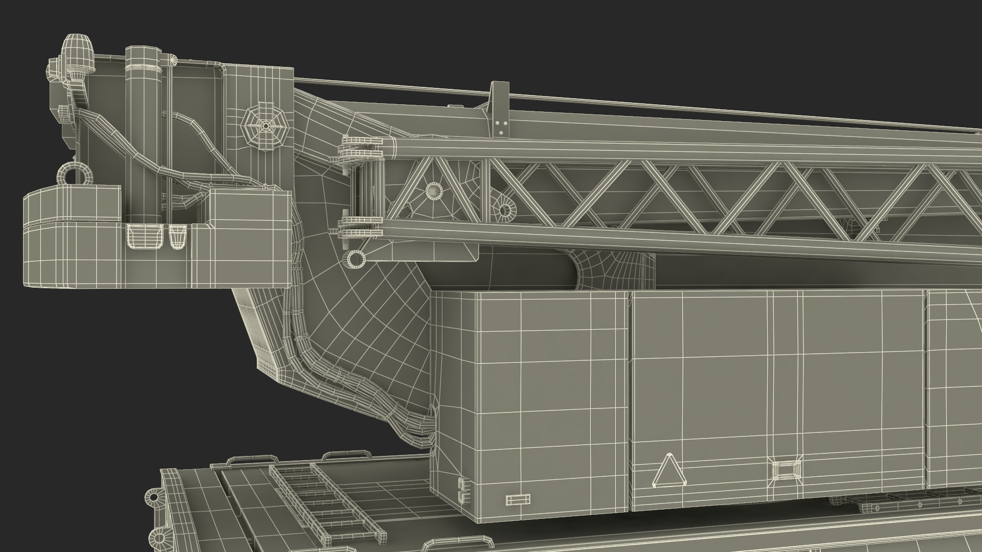 Mobile Telescopic Crane Truck 3D model
