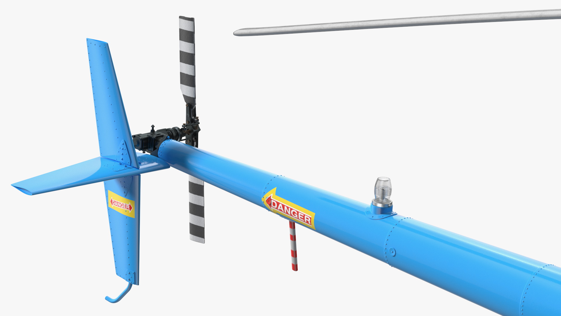 3D Helicopter Trainer Simulator Blue model
