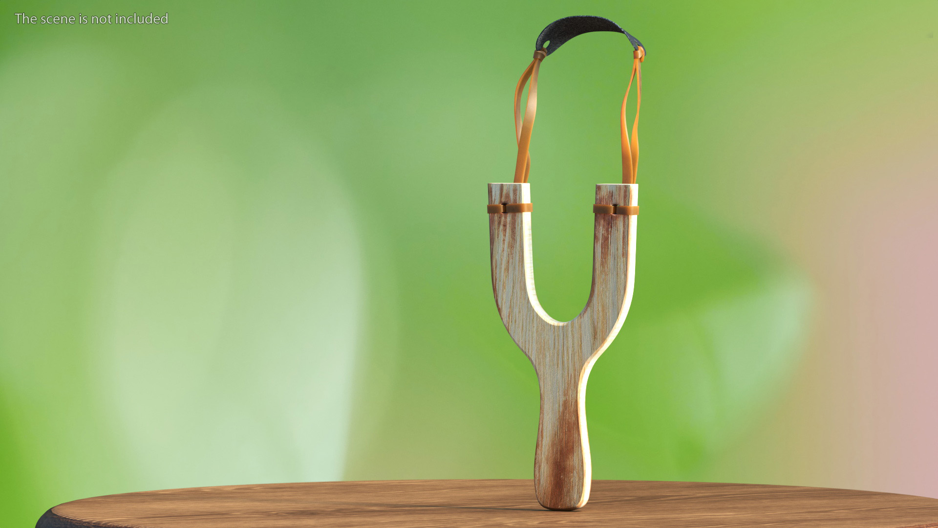 3D model Catapult Slingshot Bright Wood