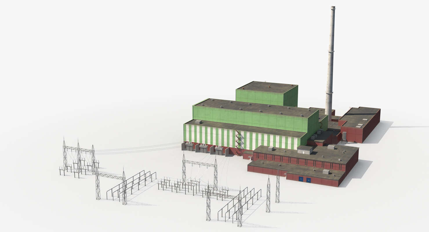 3D Nuclear Power Station