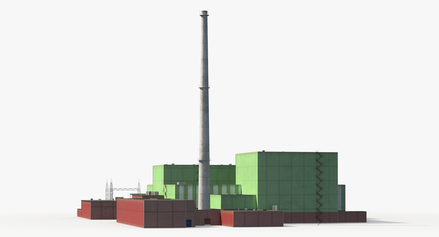 3D Nuclear Power Station
