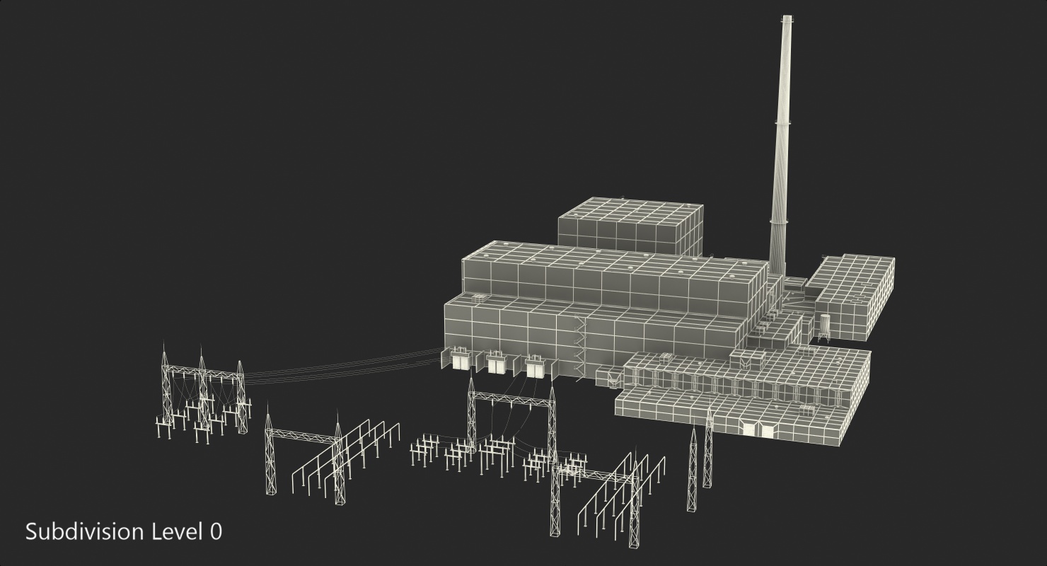 3D Nuclear Power Station