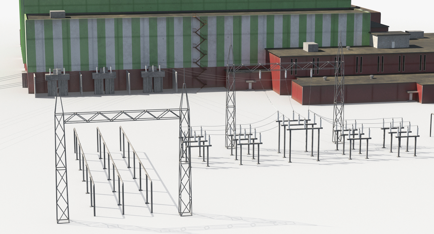 3D Nuclear Power Station