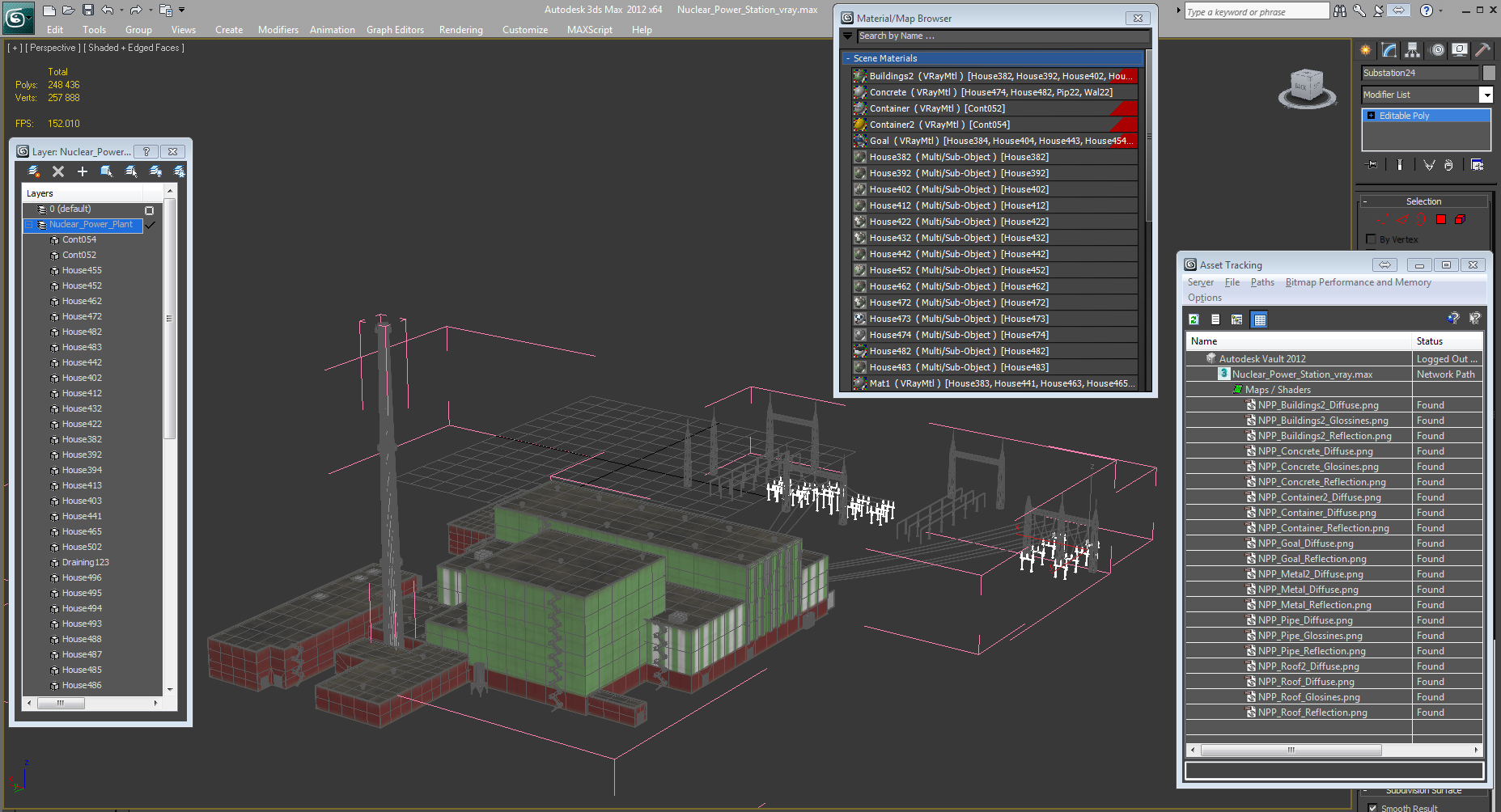 3D Nuclear Power Station
