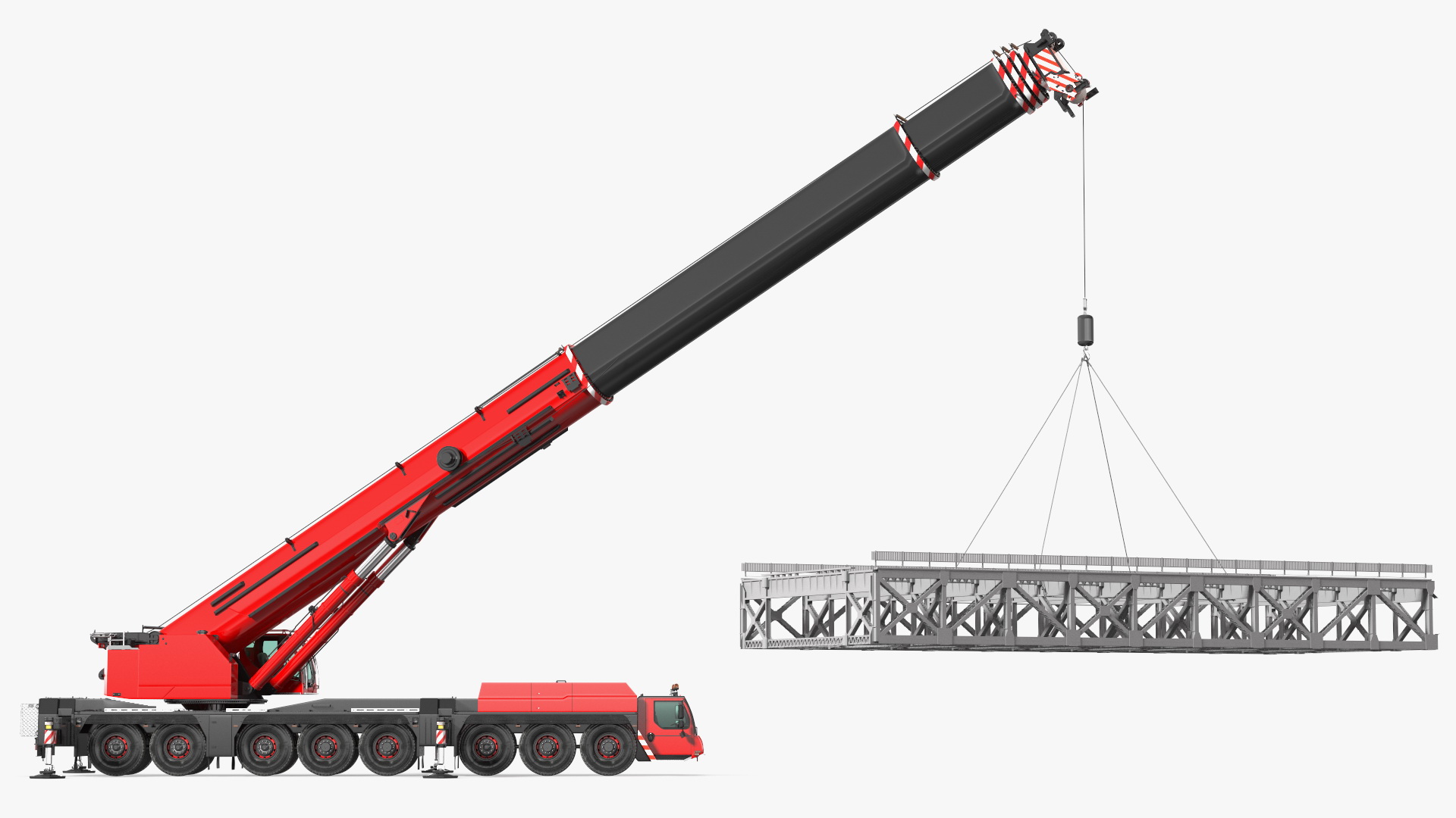 3D model Mobile Crane Generic With Load