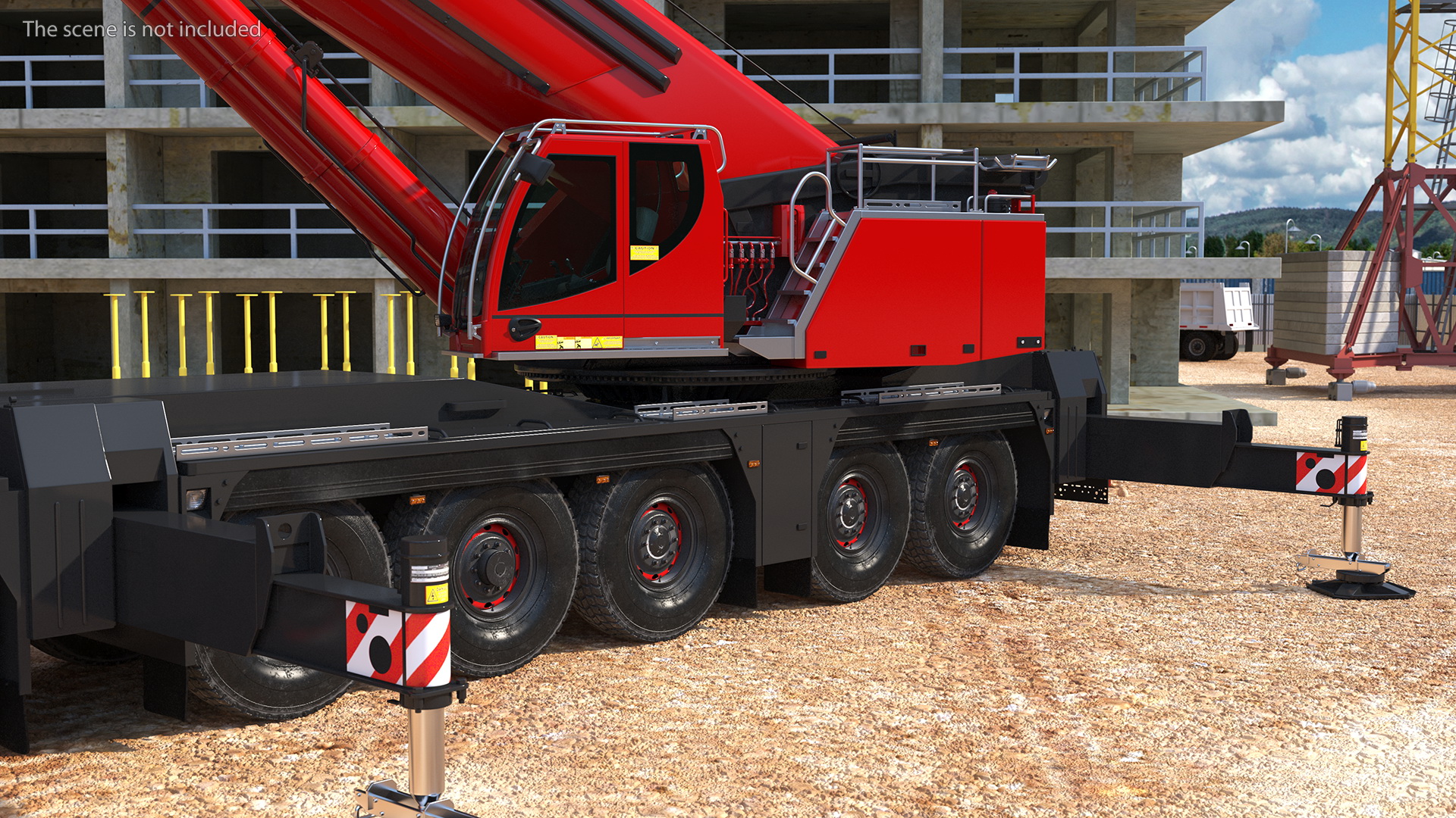 3D model Mobile Crane Generic With Load