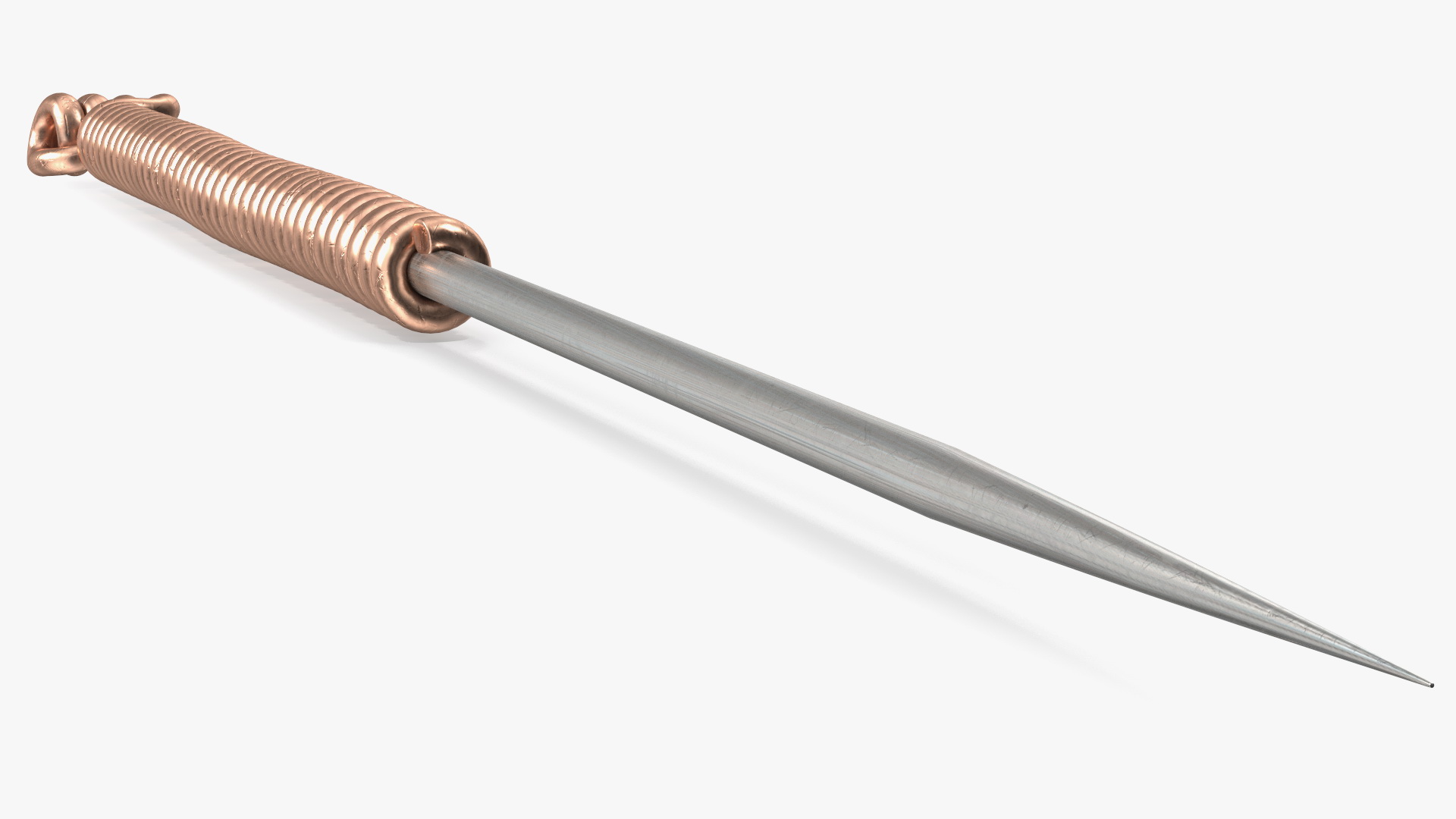 Short Acupuncture Needle Gold 3D model