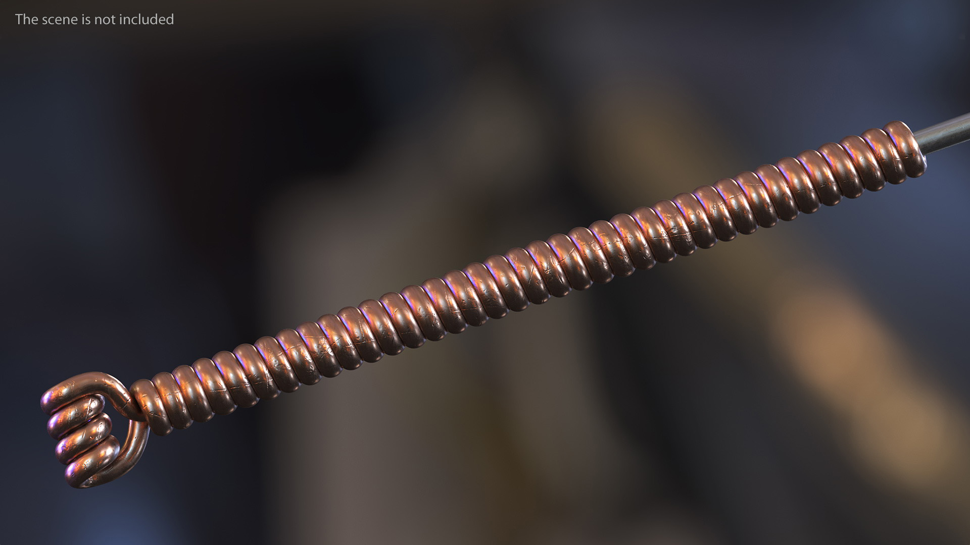 Short Acupuncture Needle Gold 3D model