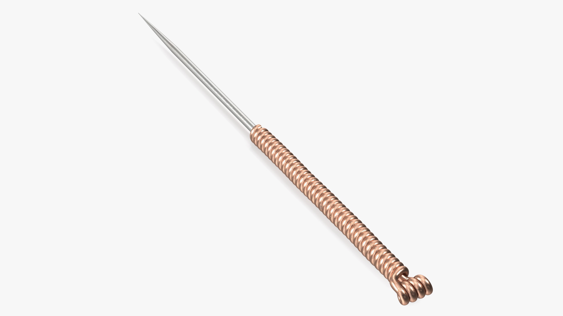 Short Acupuncture Needle Gold 3D model