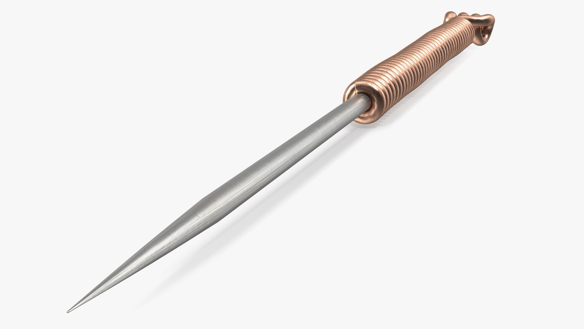 Short Acupuncture Needle Gold 3D model