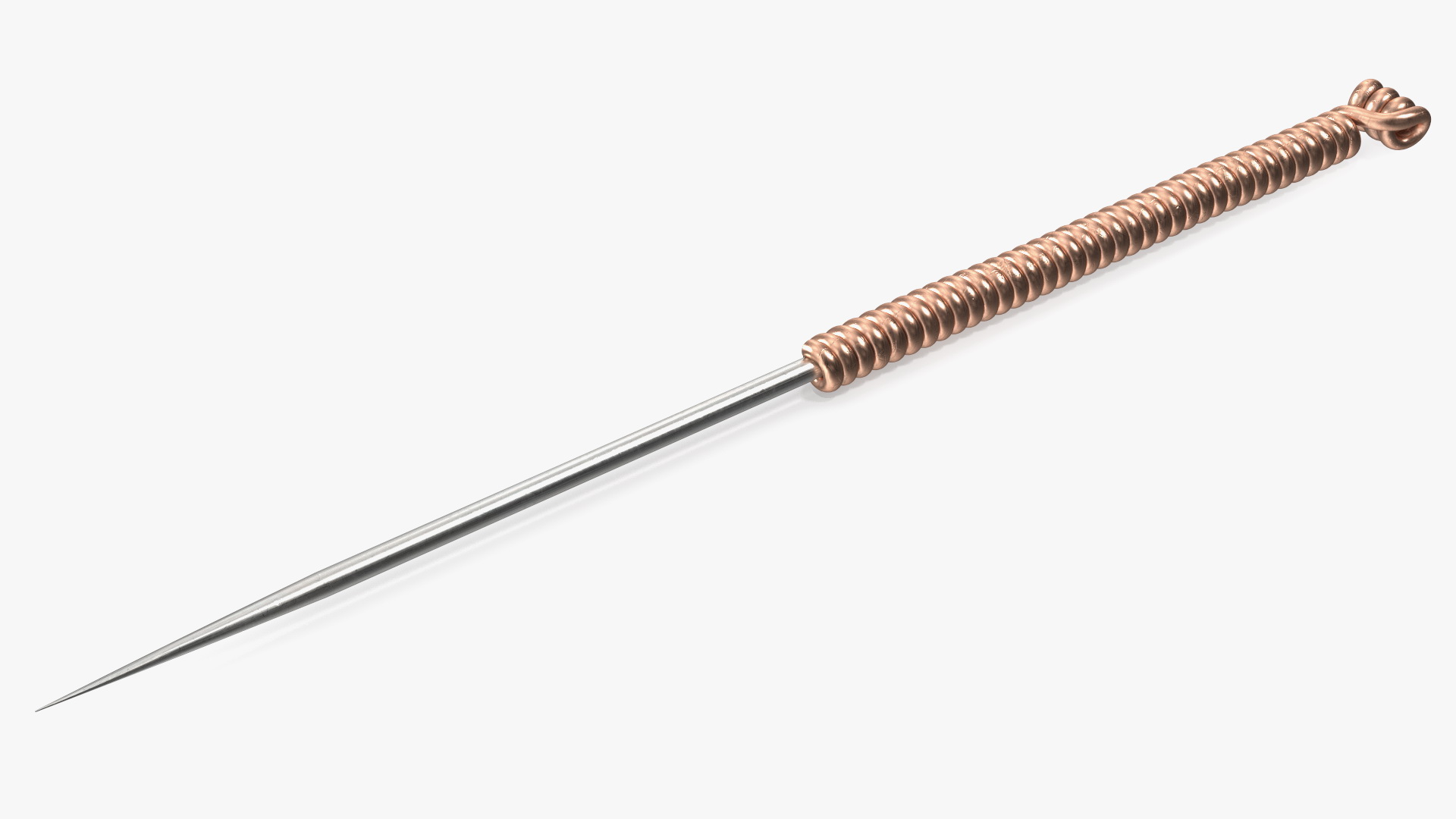Short Acupuncture Needle Gold 3D model