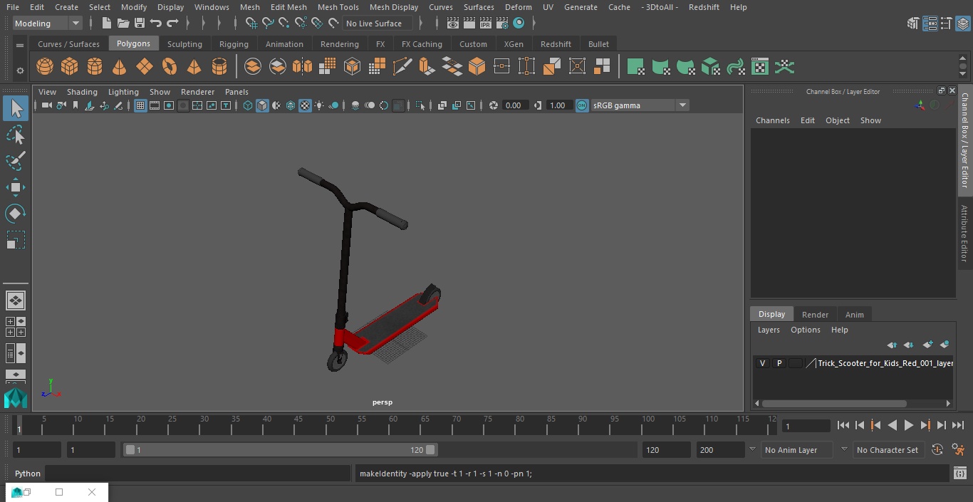 3D Trick Scooter for Kids Red