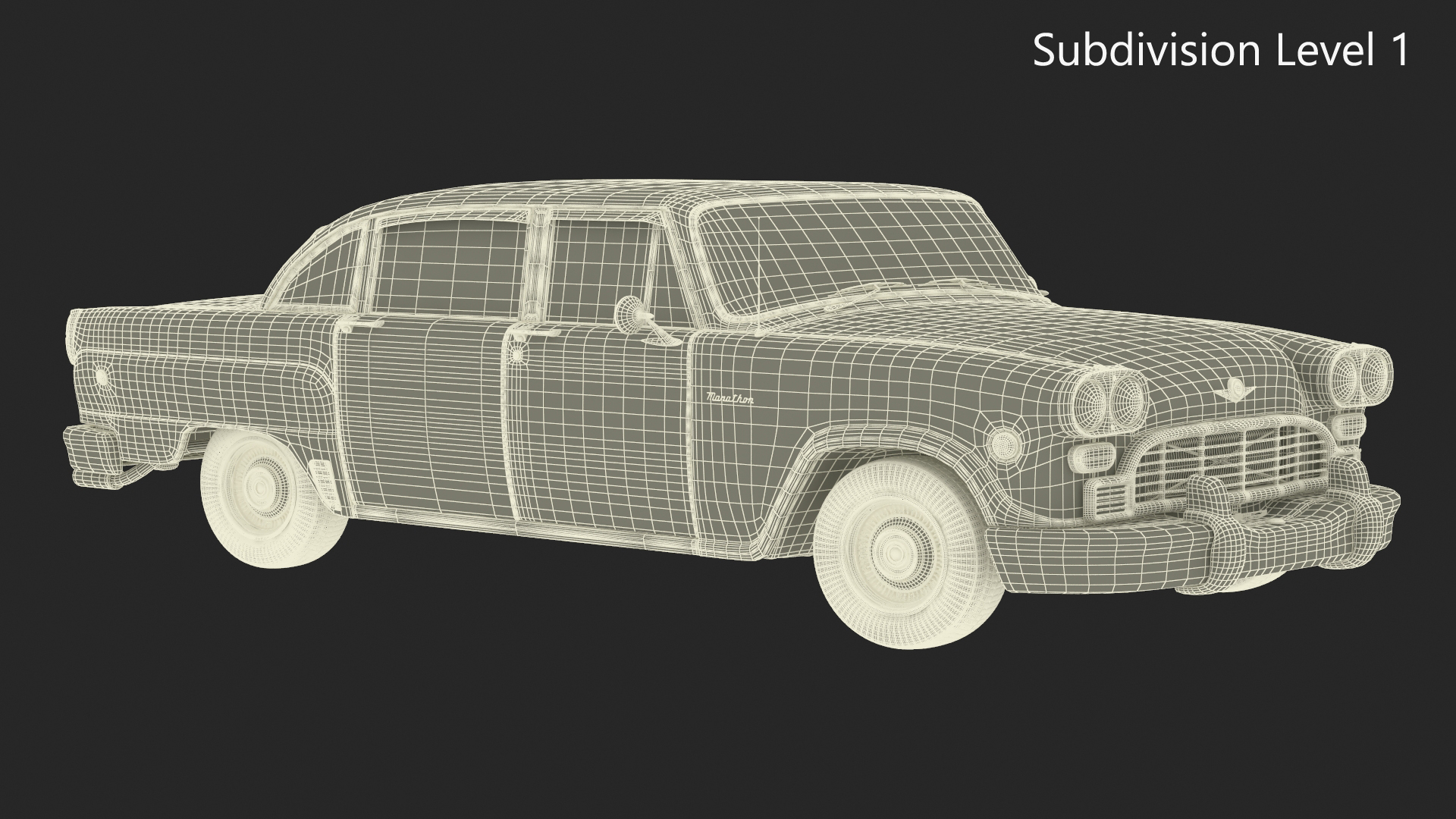 Vintage Checker Marathon 3D model