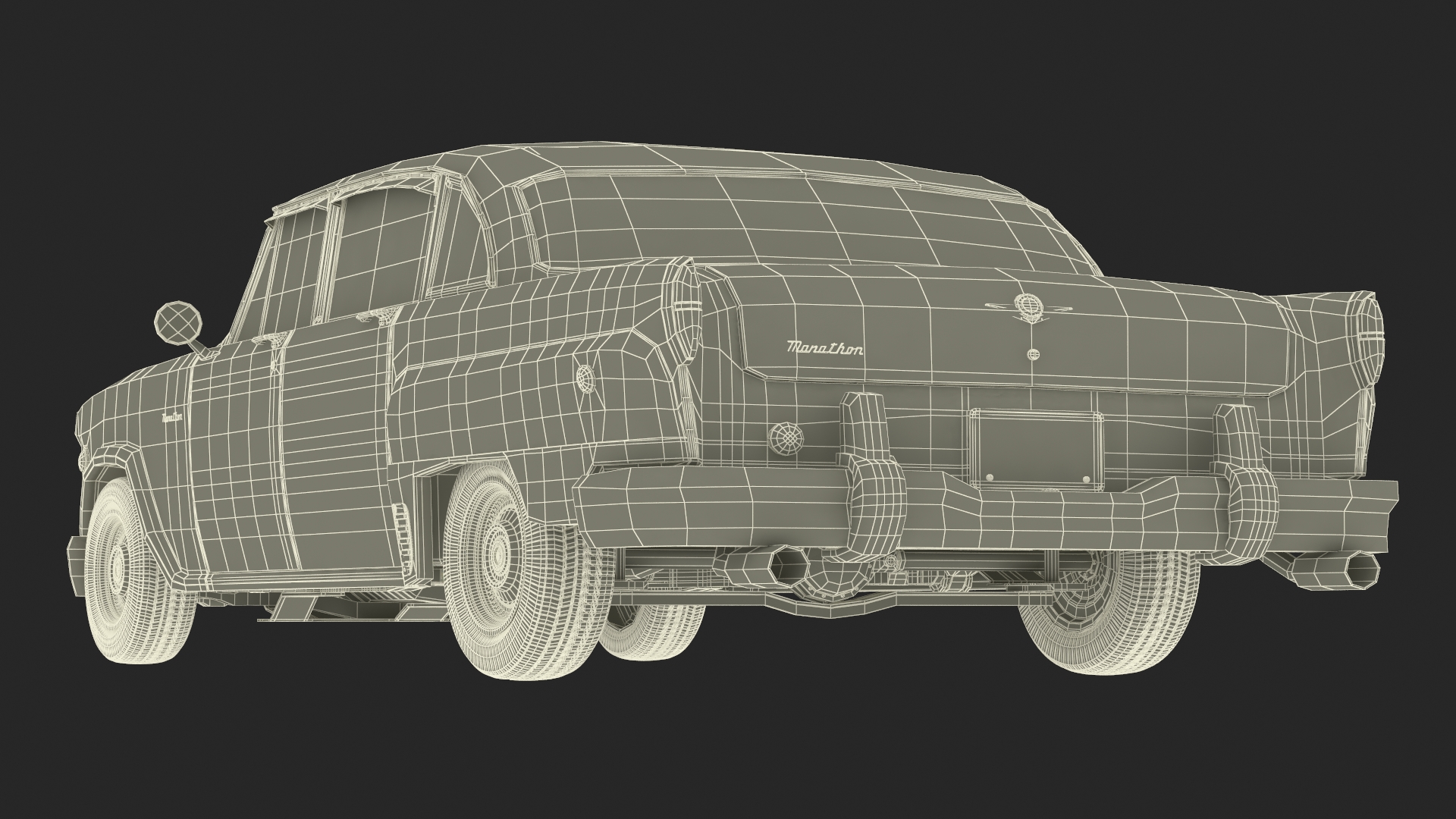 Vintage Checker Marathon 3D model