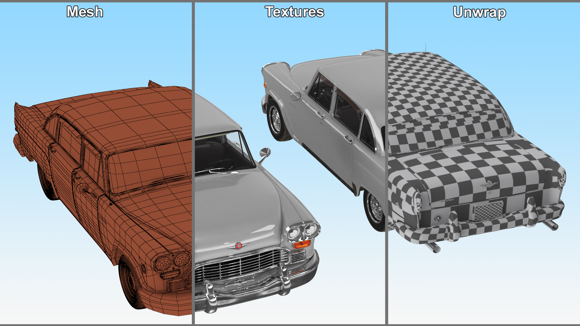 Vintage Checker Marathon 3D model