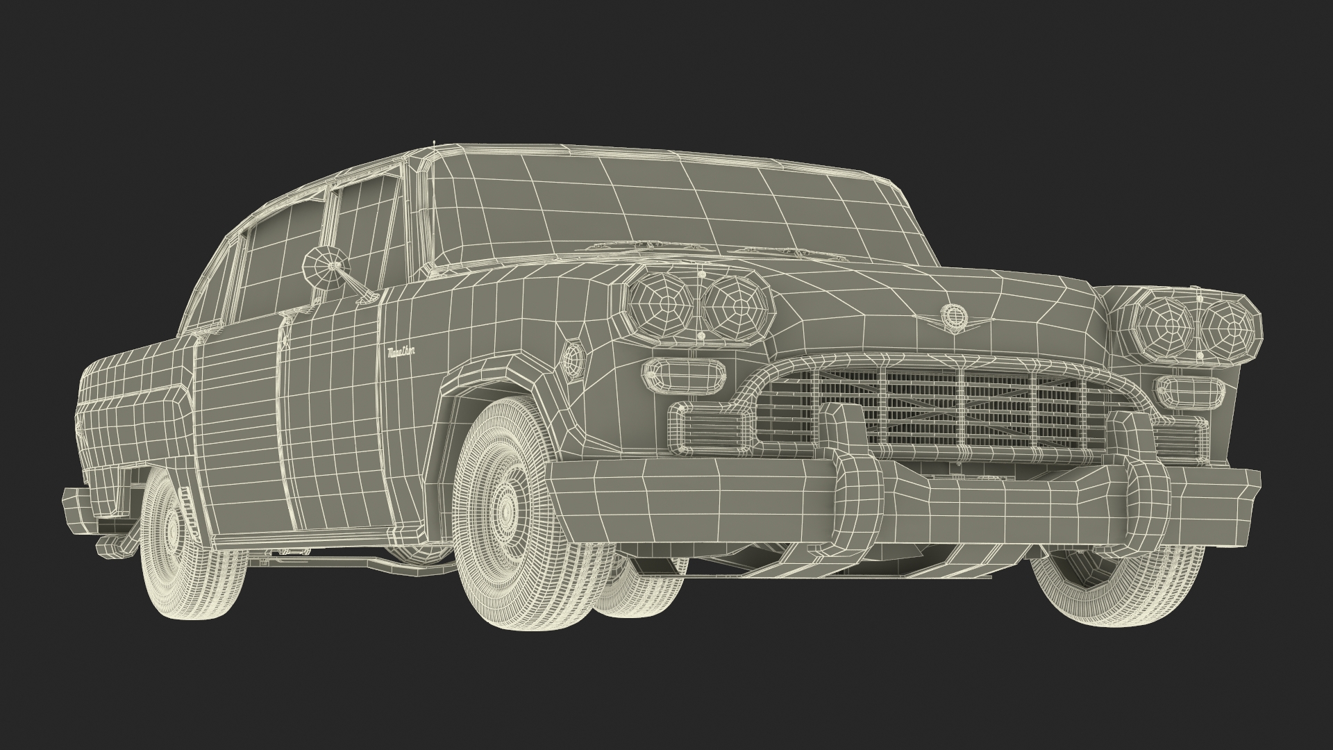 Vintage Checker Marathon 3D model