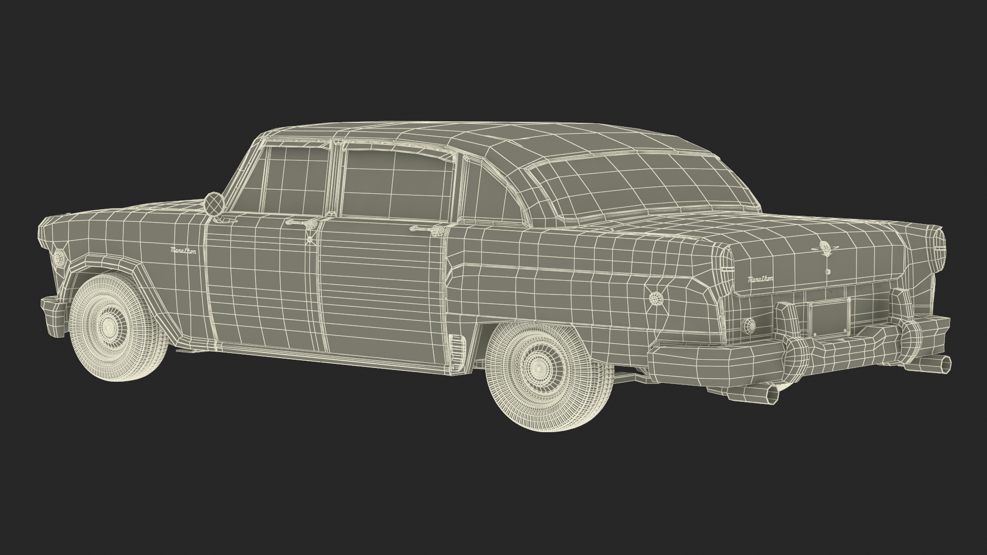 Vintage Checker Marathon 3D model