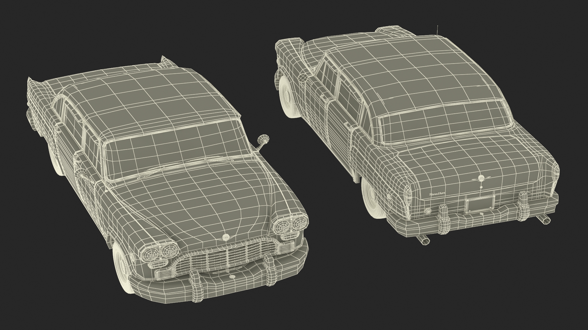 Vintage Checker Marathon 3D model