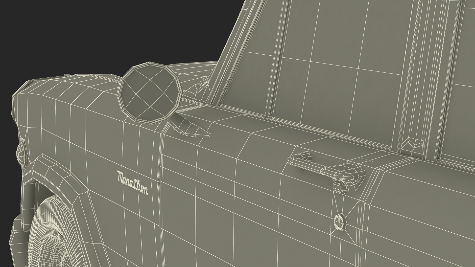 Vintage Checker Marathon 3D model