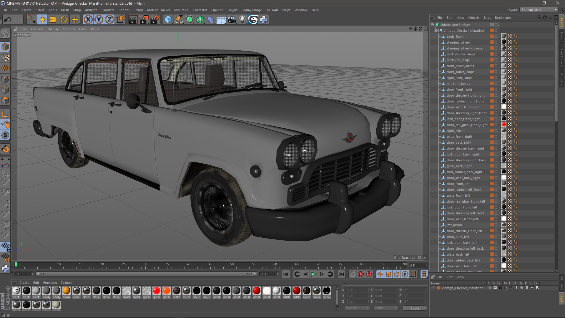 Vintage Checker Marathon 3D model