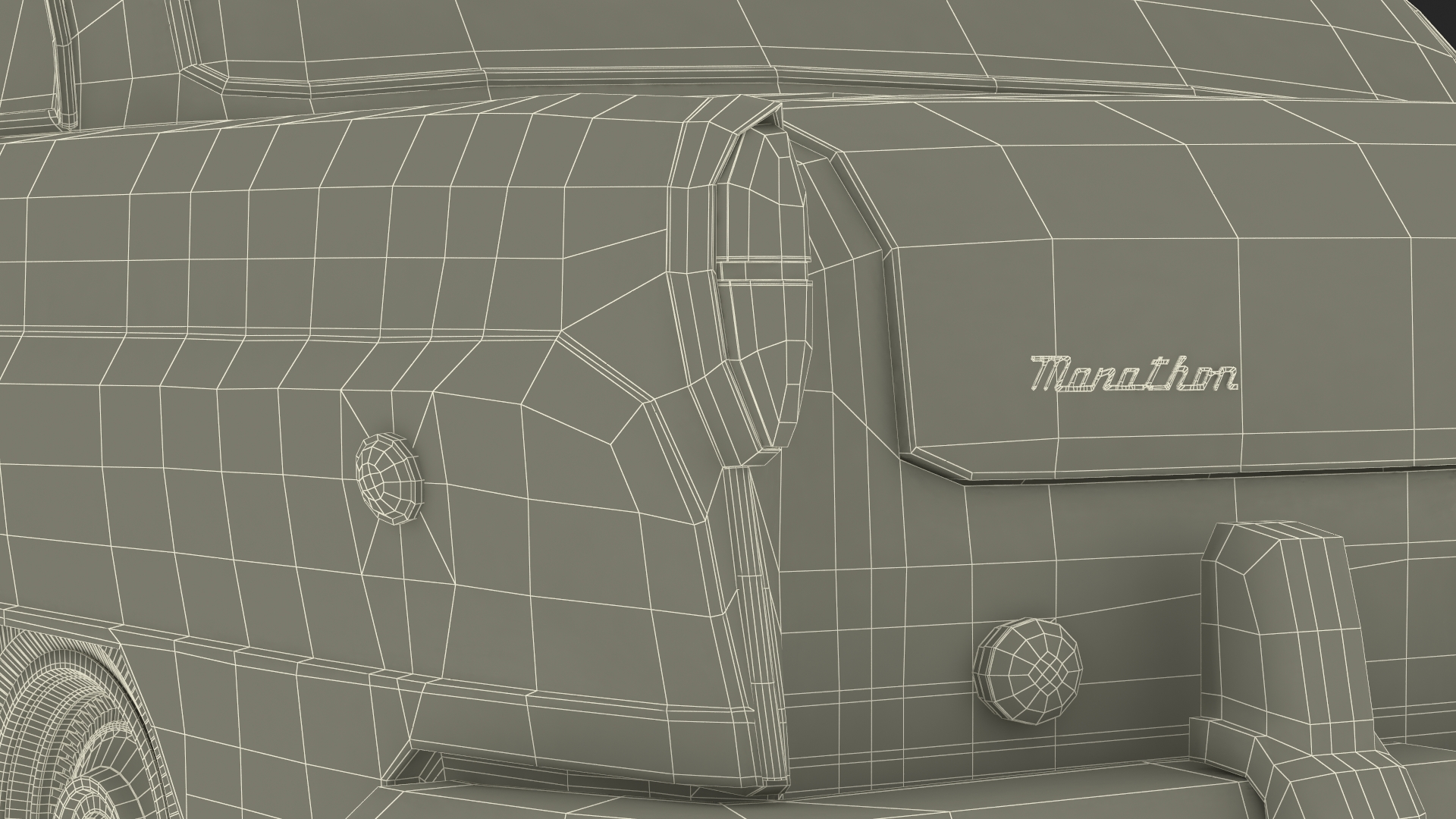 Vintage Checker Marathon 3D model