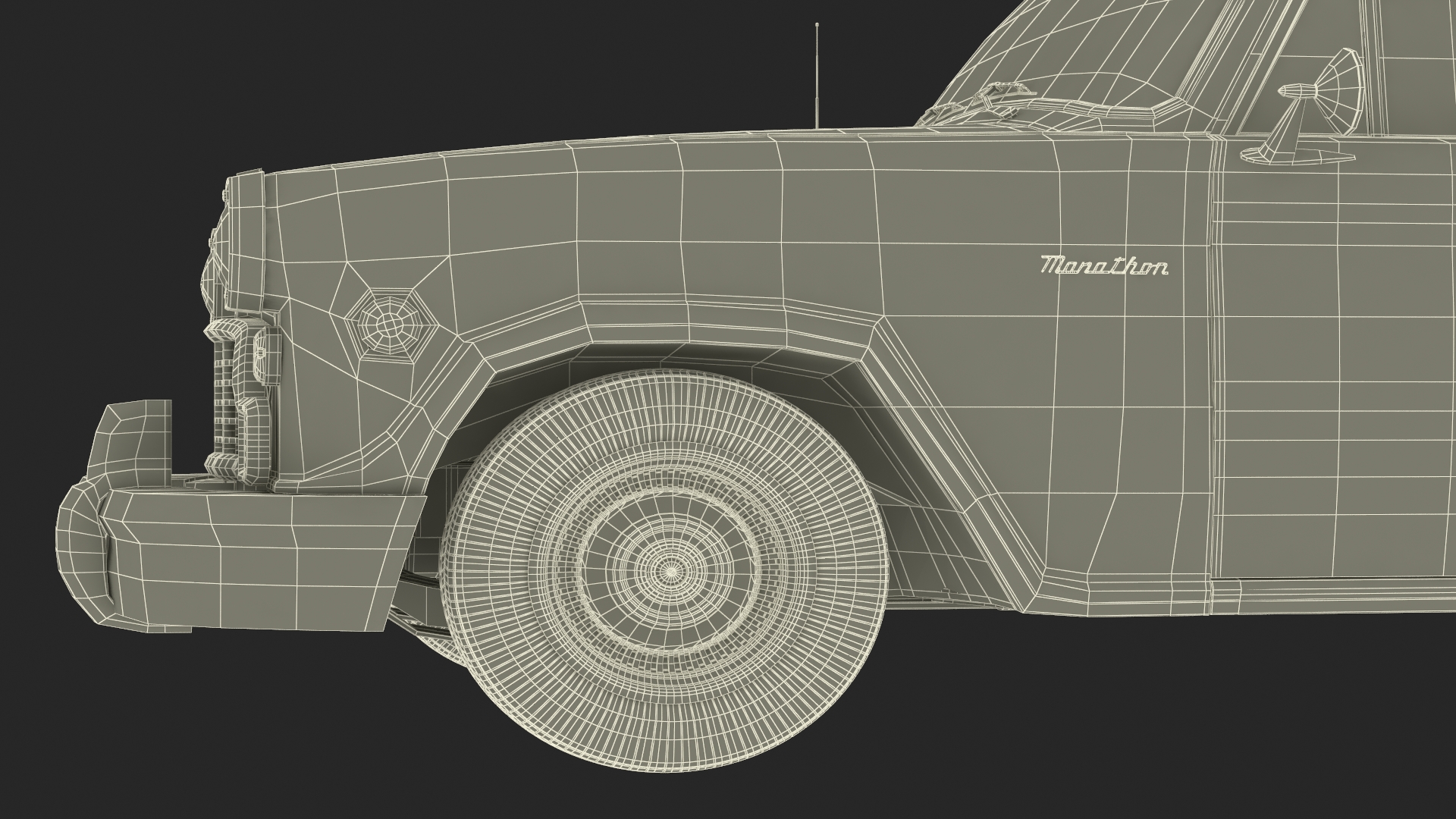 Vintage Checker Marathon 3D model