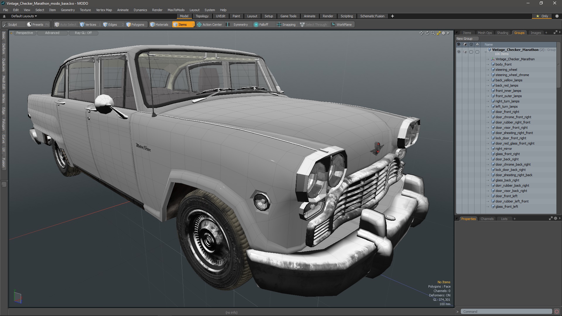 Vintage Checker Marathon 3D model