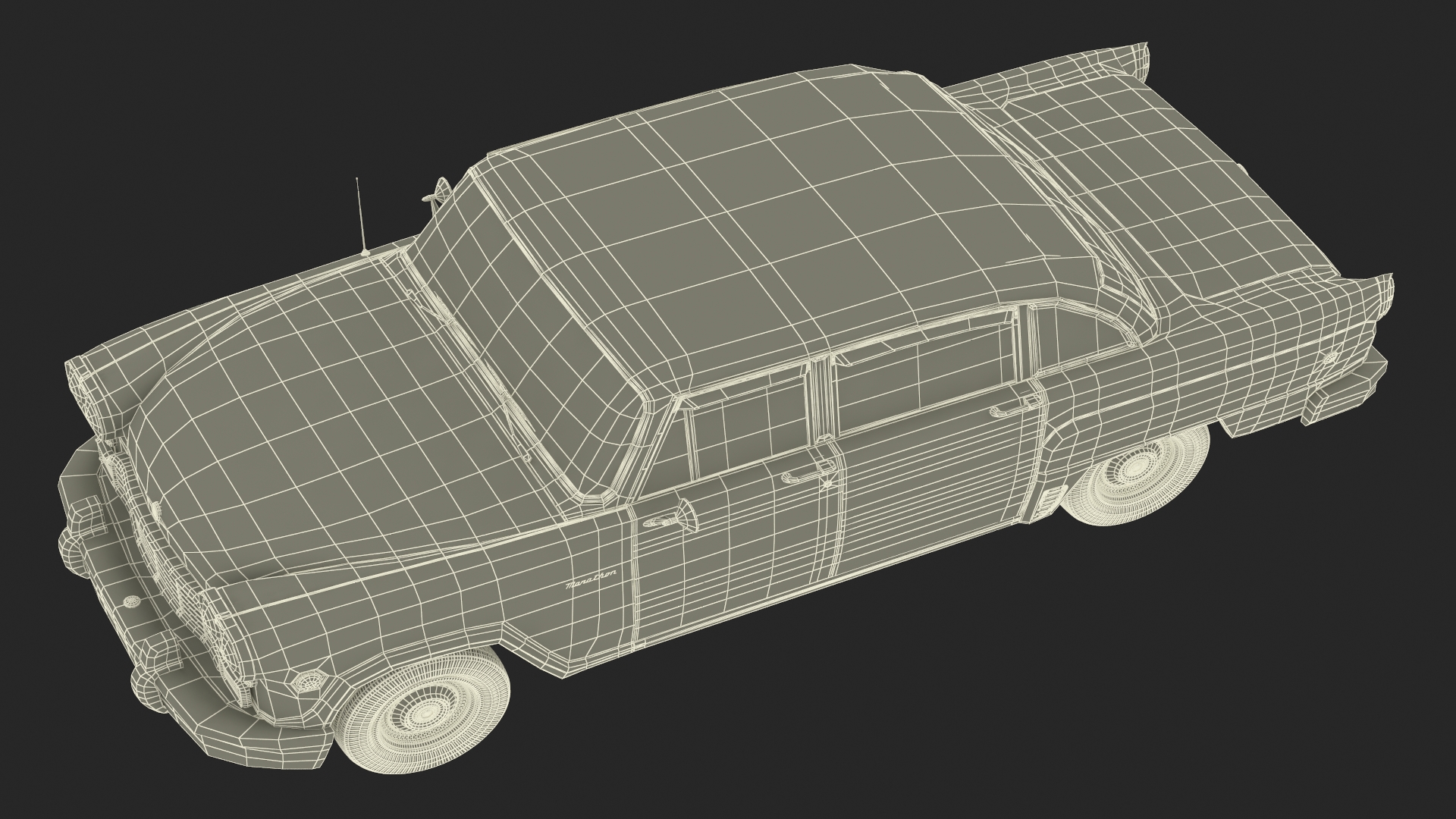 Vintage Checker Marathon 3D model