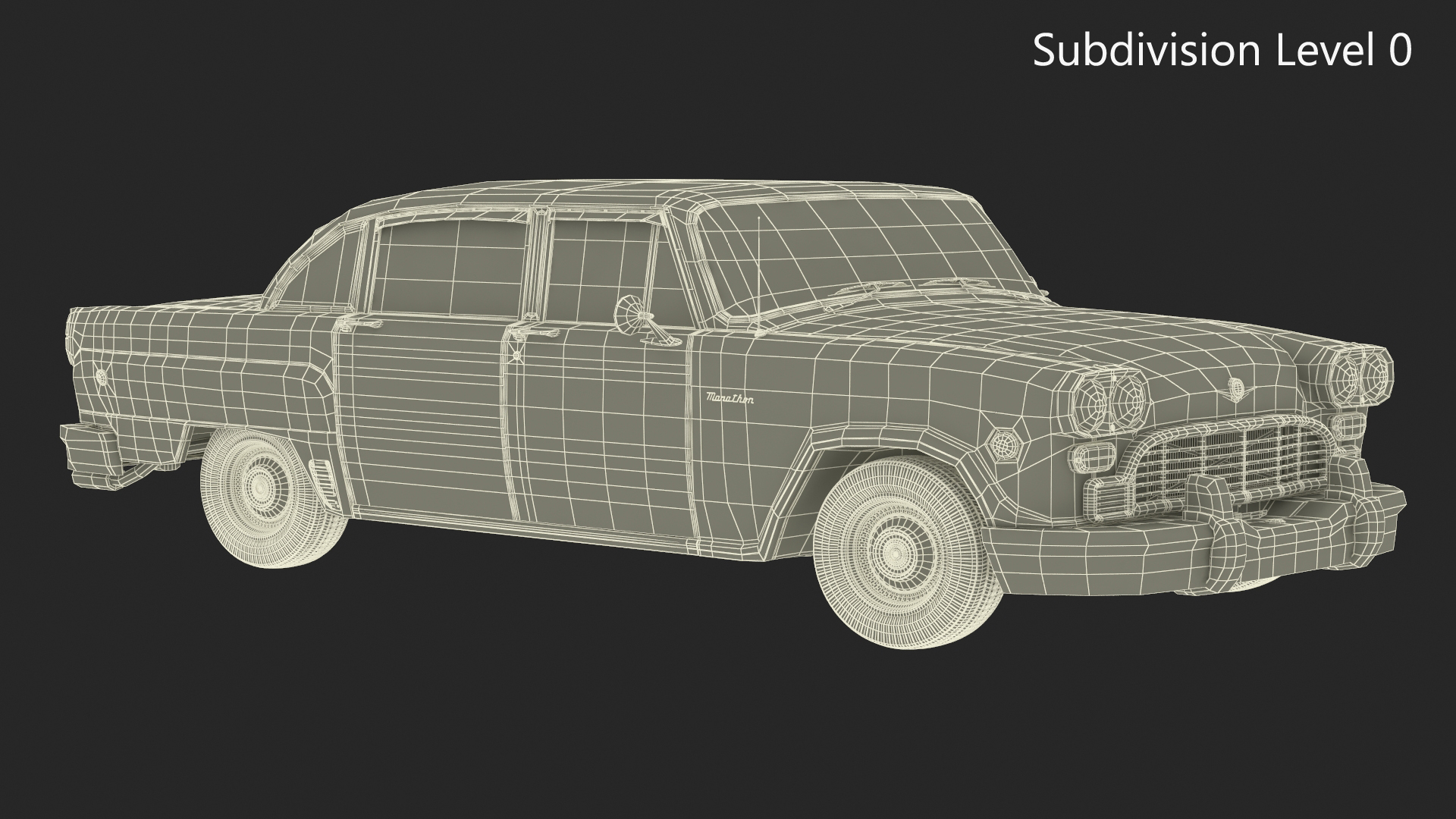 Vintage Checker Marathon 3D model