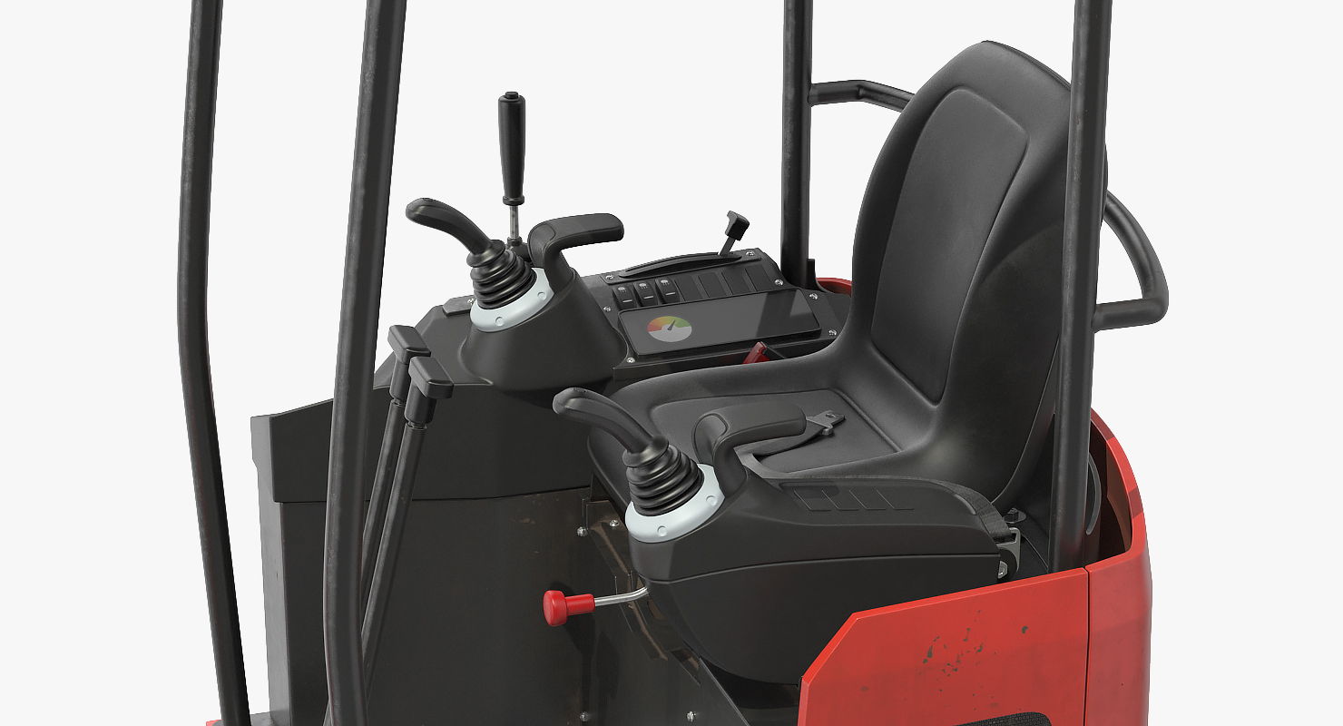 Tracked Mini Excavator Generic Rigged 3D