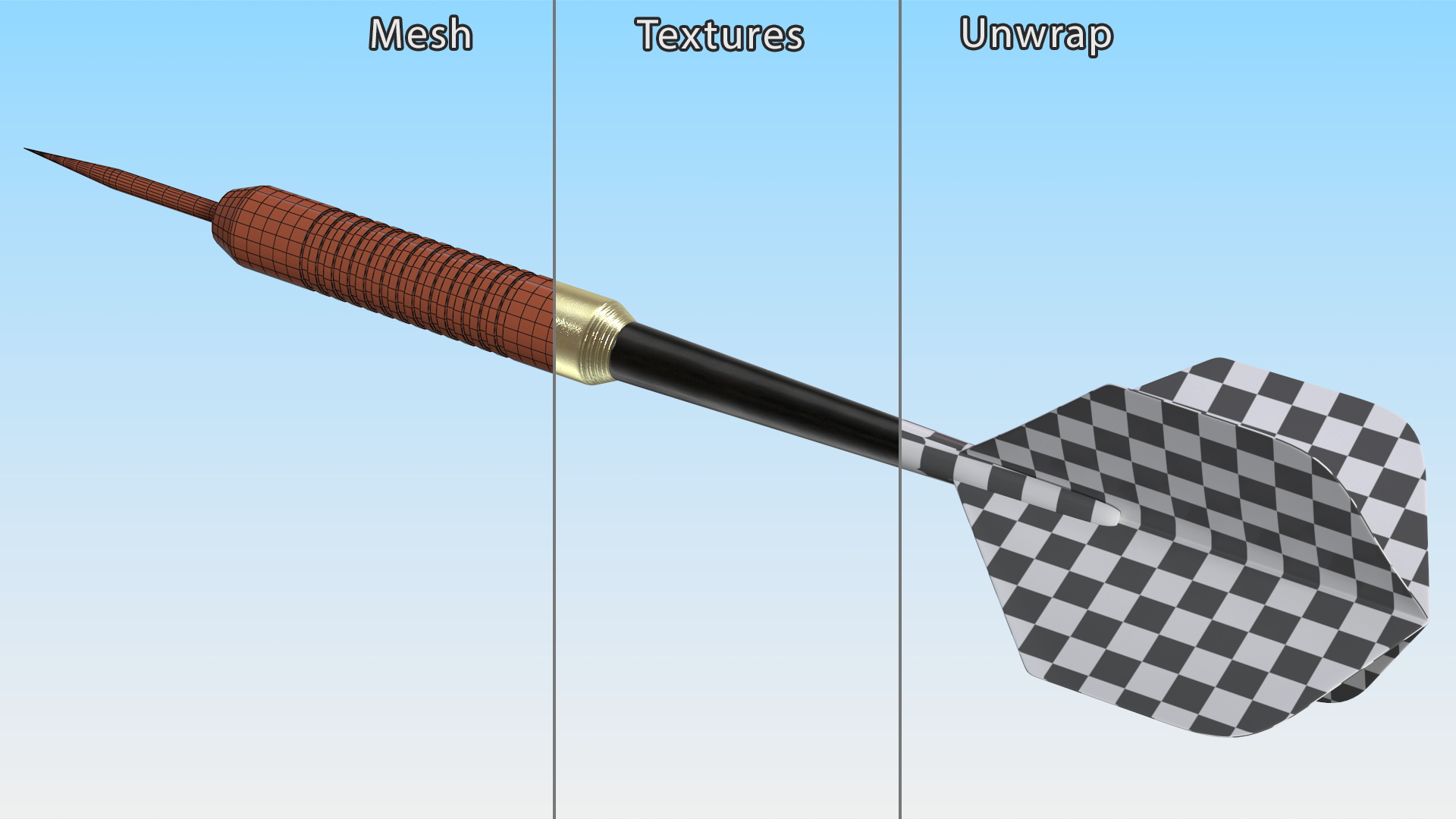 Classic Steel Tip Dart 3D