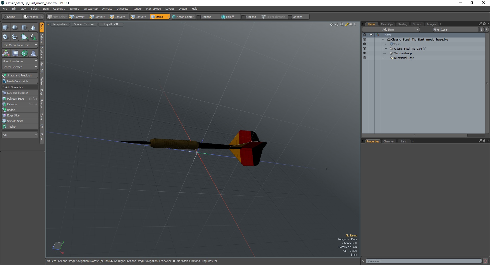 Classic Steel Tip Dart 3D