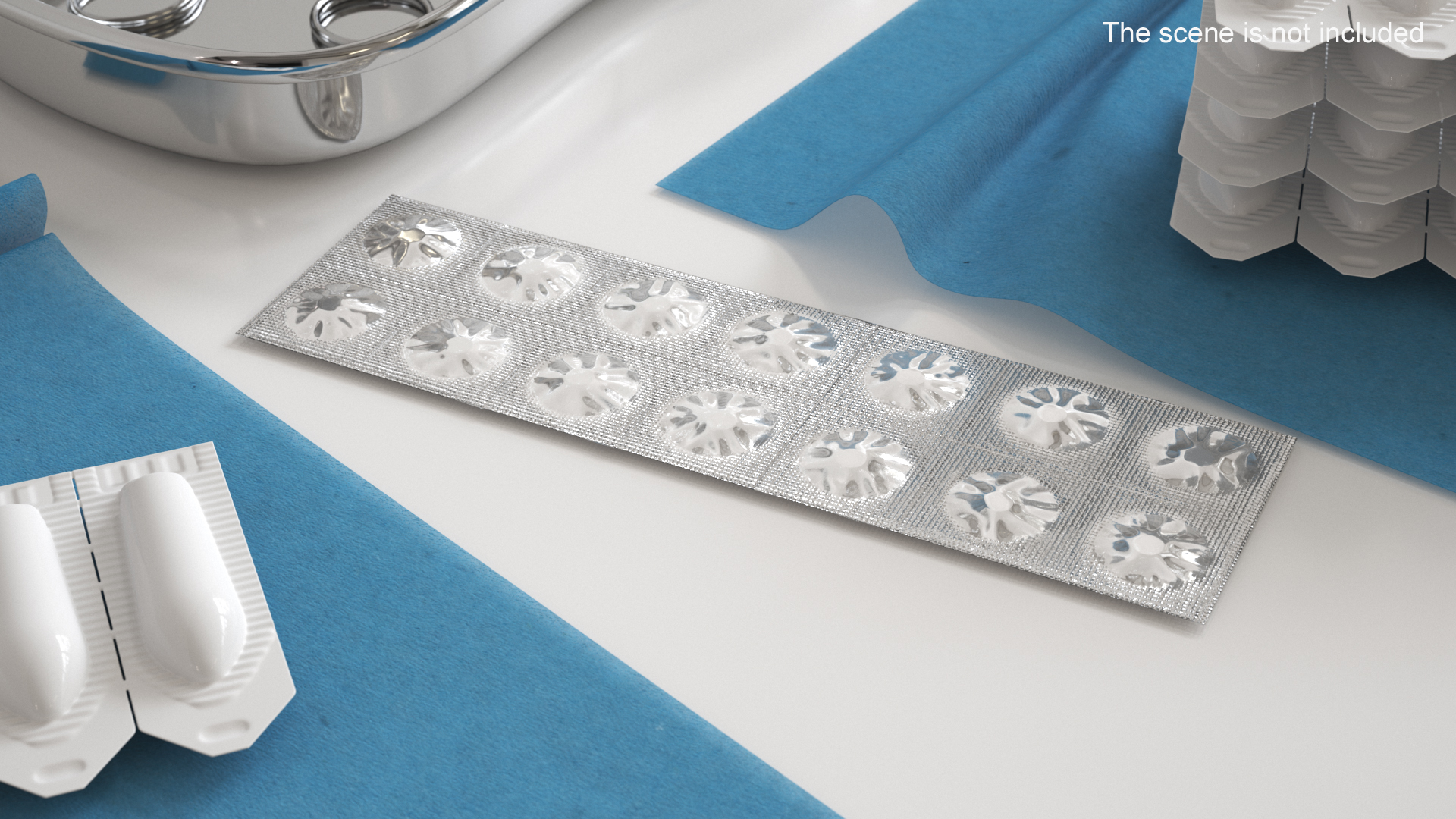 3D Tablets in Blister model