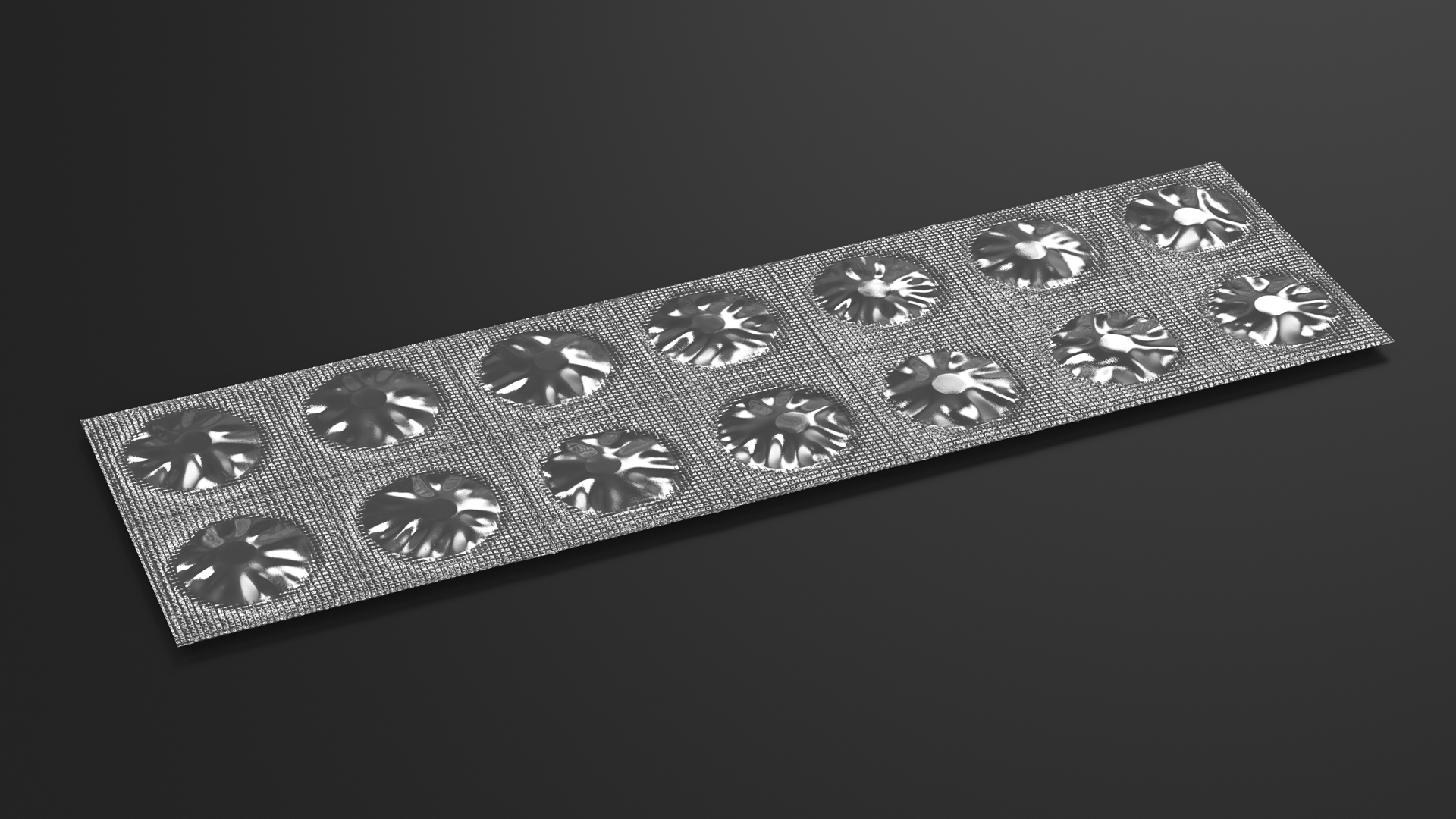 3D Tablets in Blister model