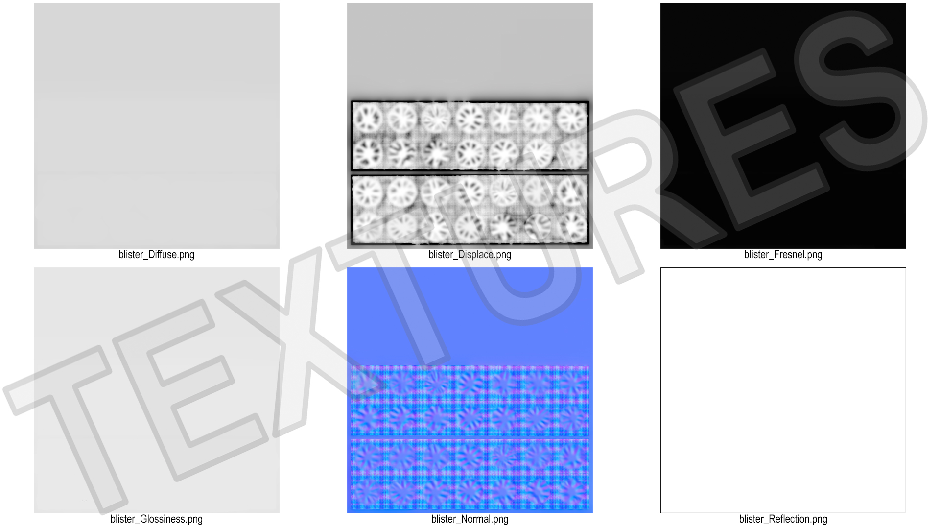3D Tablets in Blister model