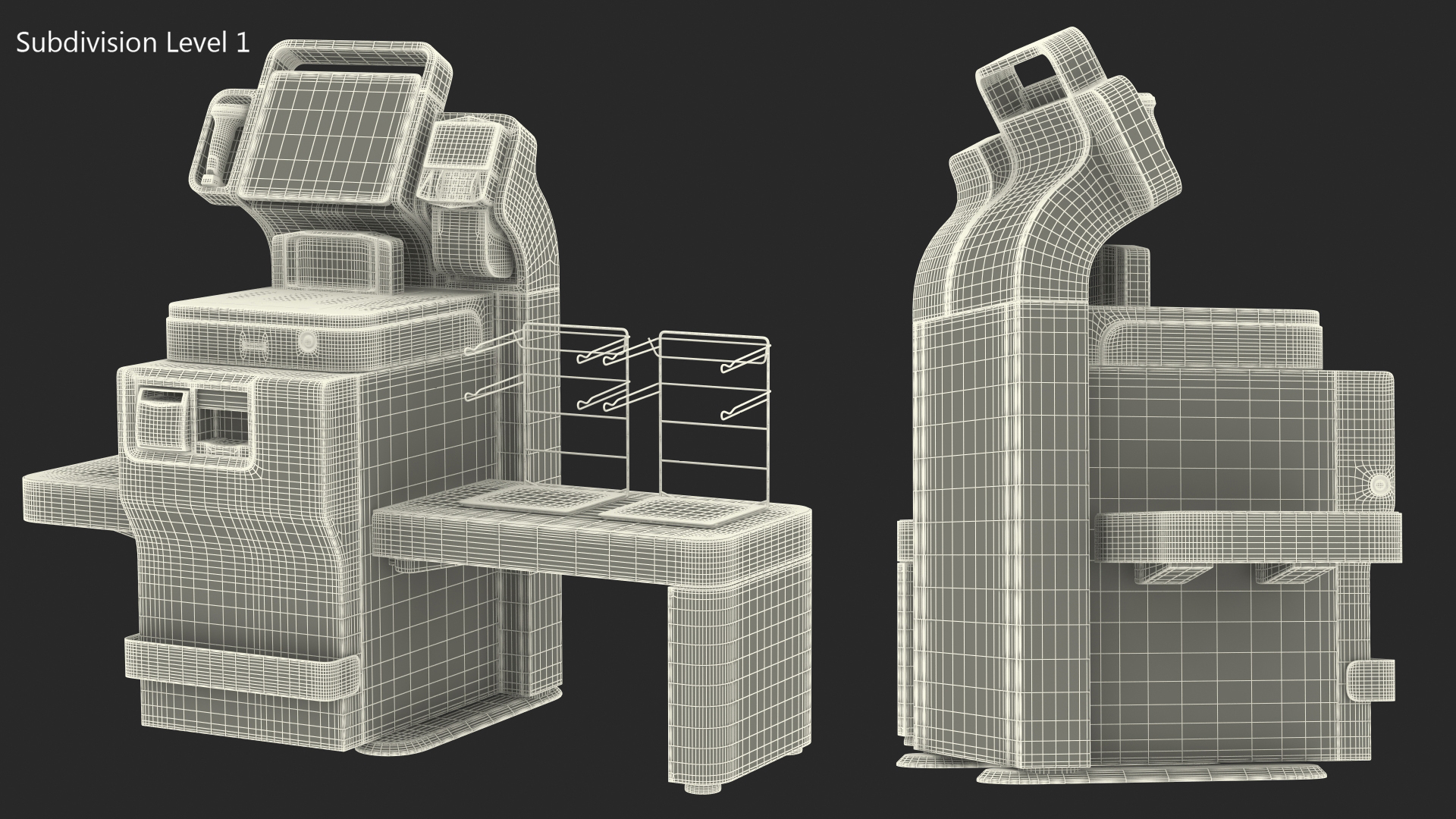 3D Modular Cash Recycling Self Checkout System model