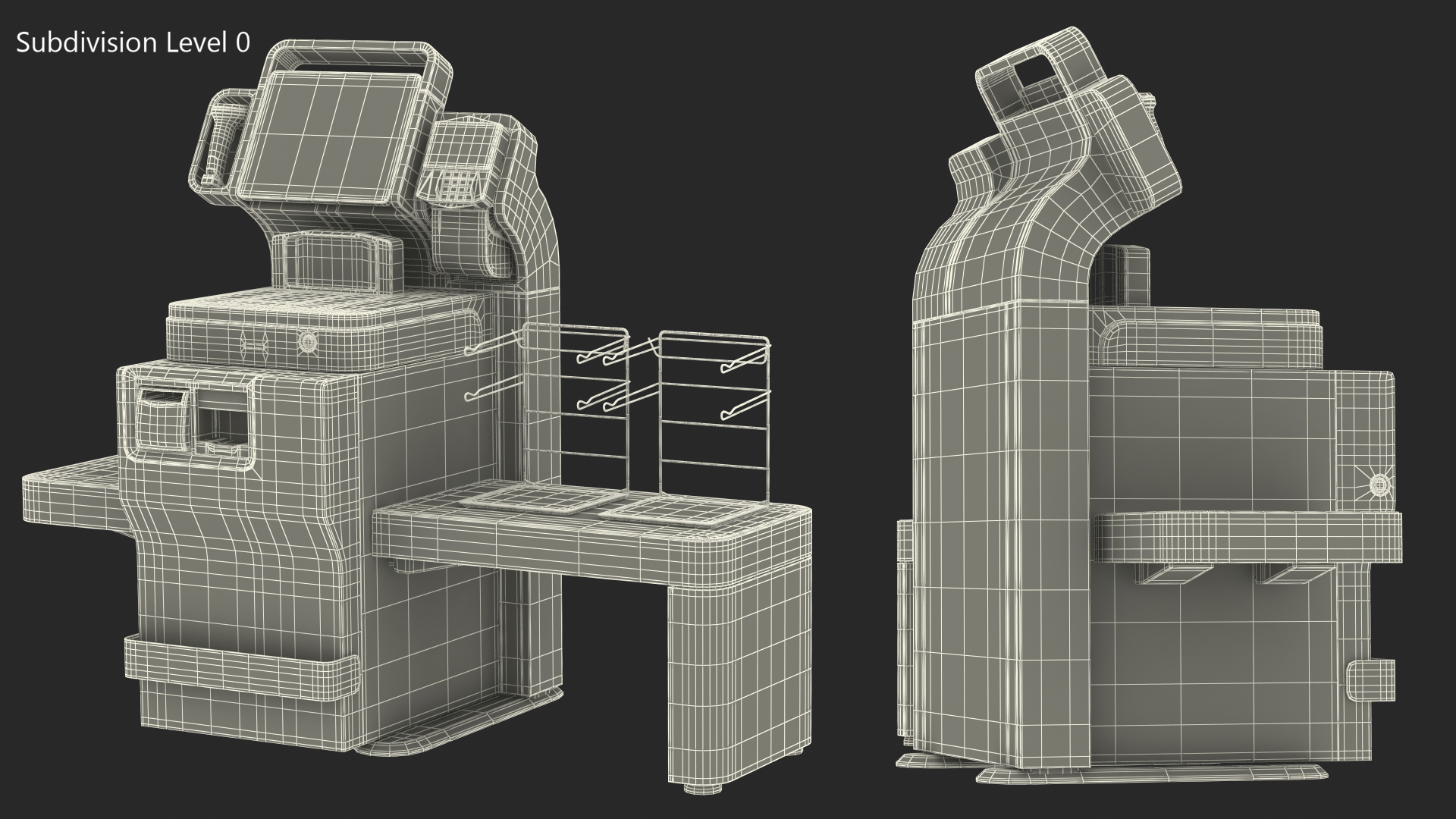 3D Modular Cash Recycling Self Checkout System model