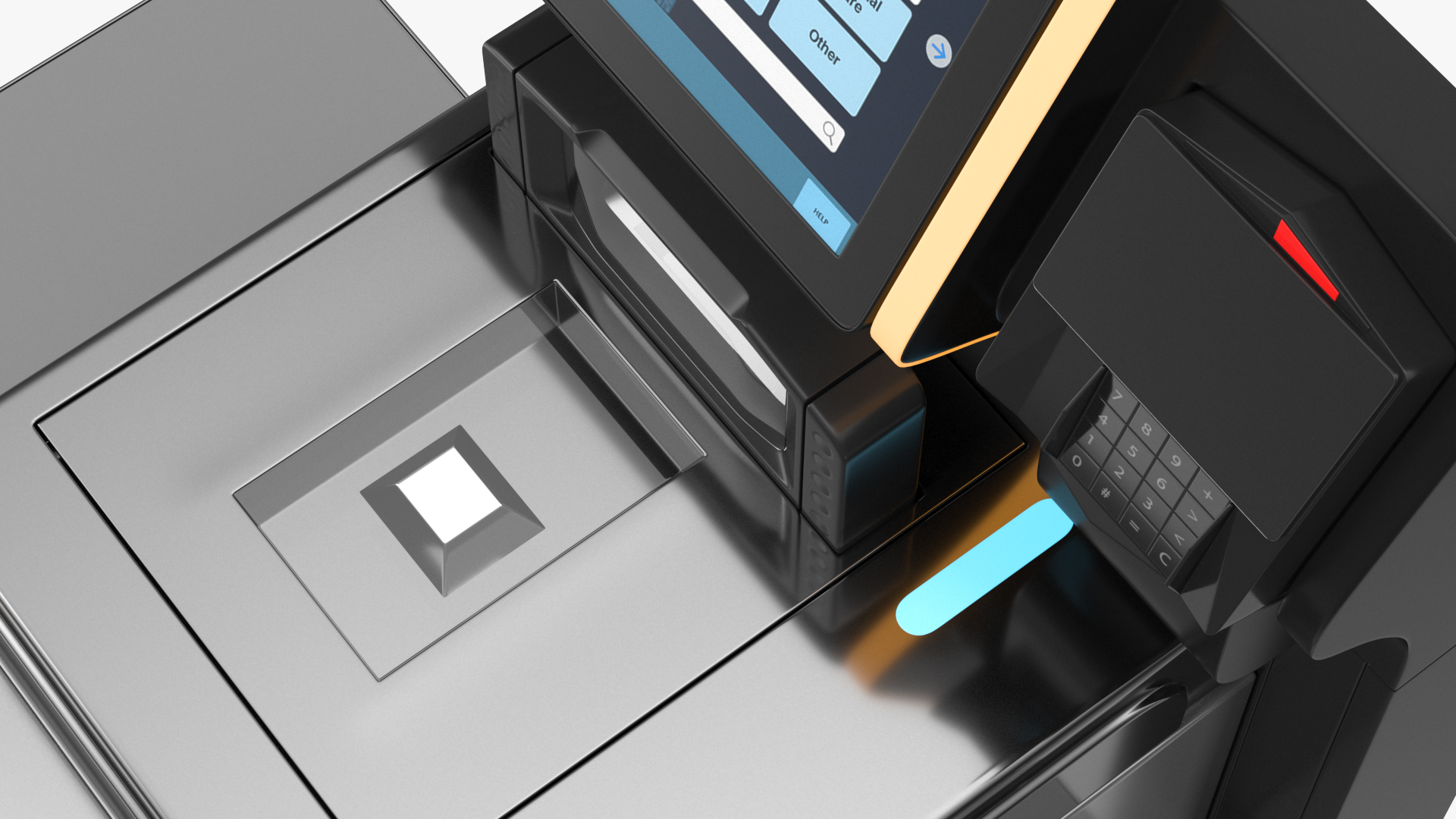 3D Modular Cash Recycling Self Checkout System model